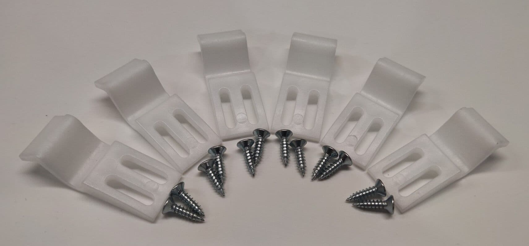 Bath Panel Clips Screws Pack 6