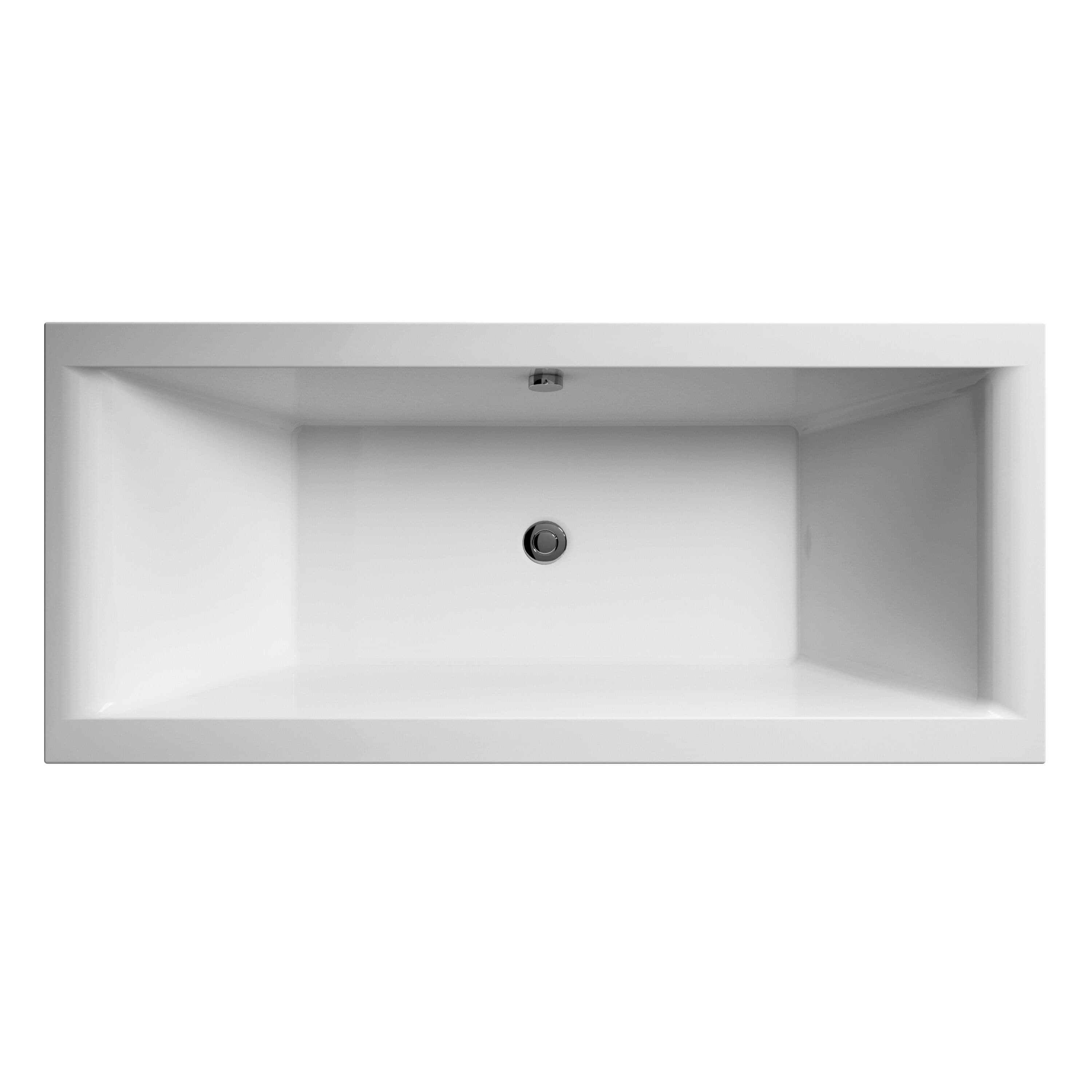 Double Ended Straight Shower Bath 1700mm x 750mm