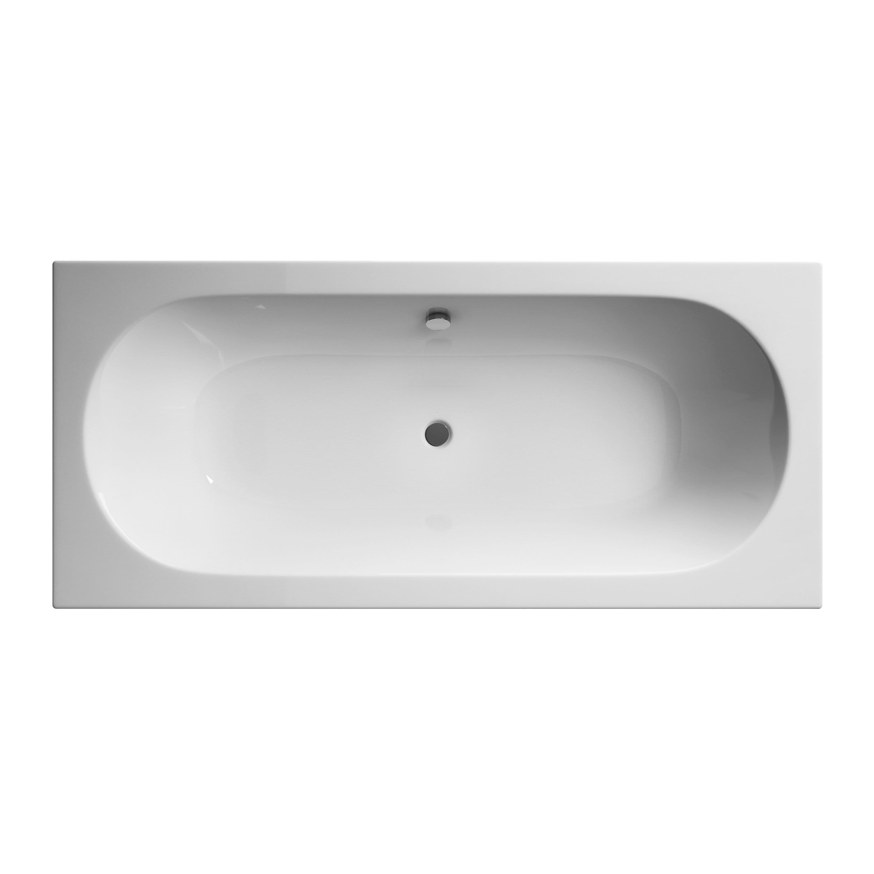 Double Ended Straight Shower Bath Leg Set 1700mm x 700mm