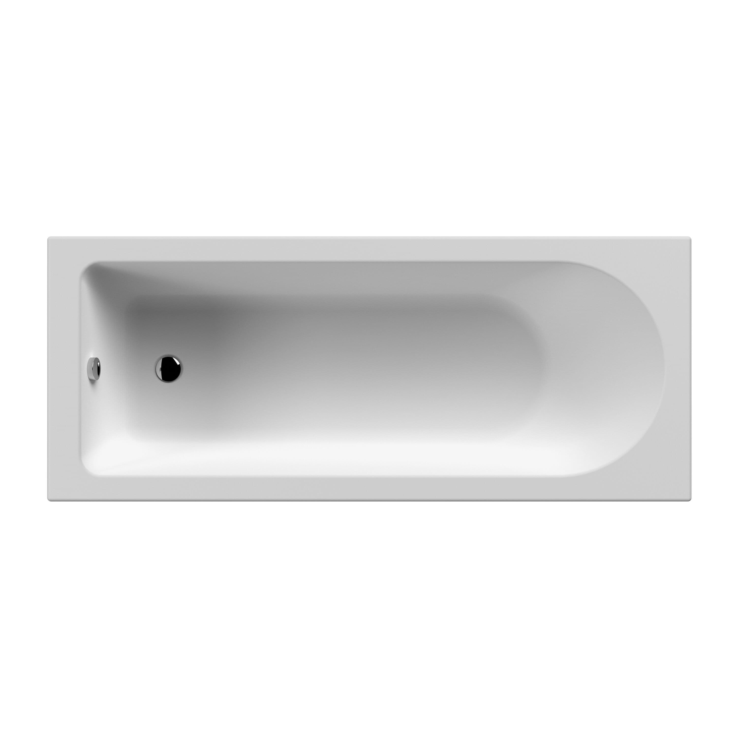 Single Ended Straight Shower Bath Leg Set 1600mm x 700mm