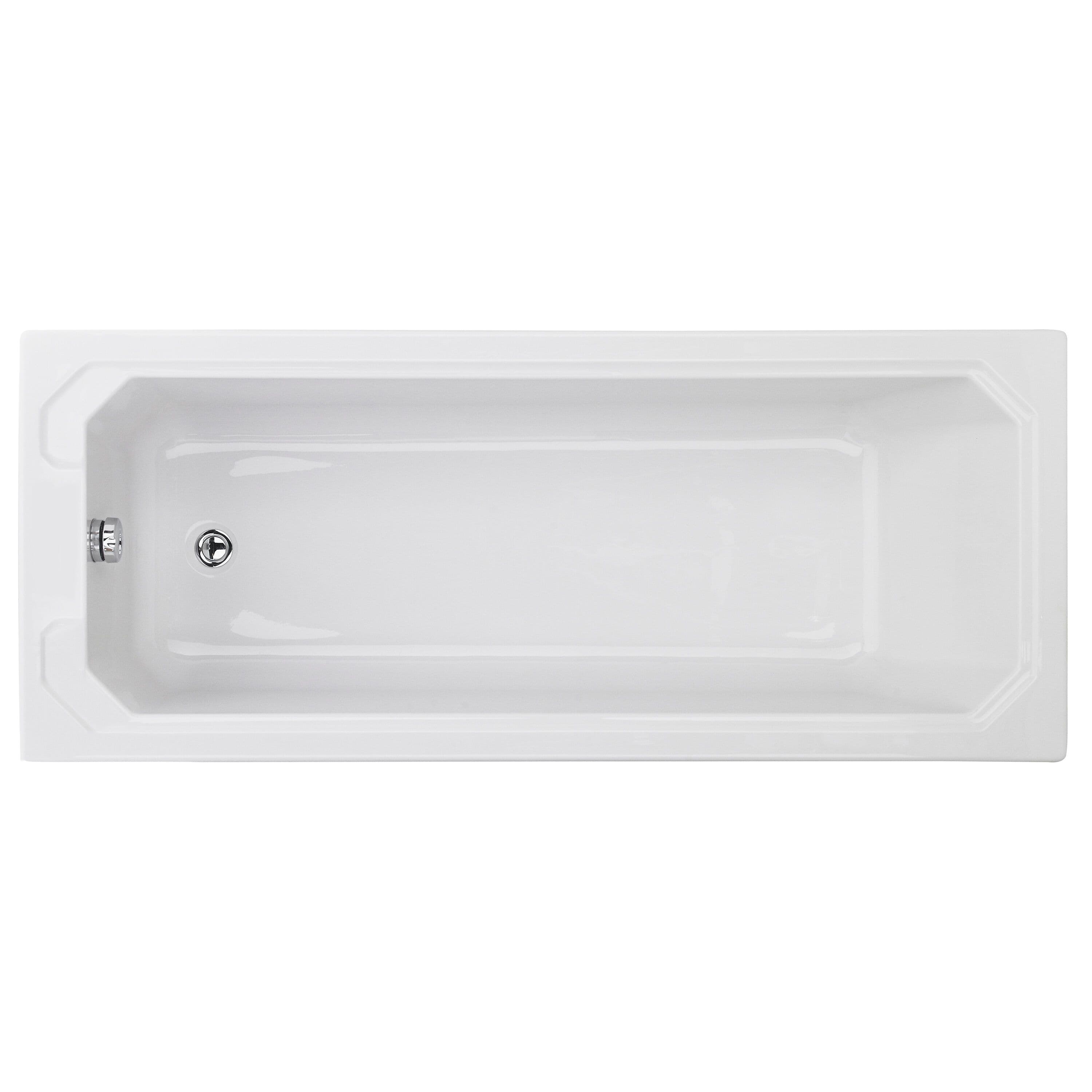 Traditional Straight Single Ended Shower Bath Tub 1700mm x 700mm