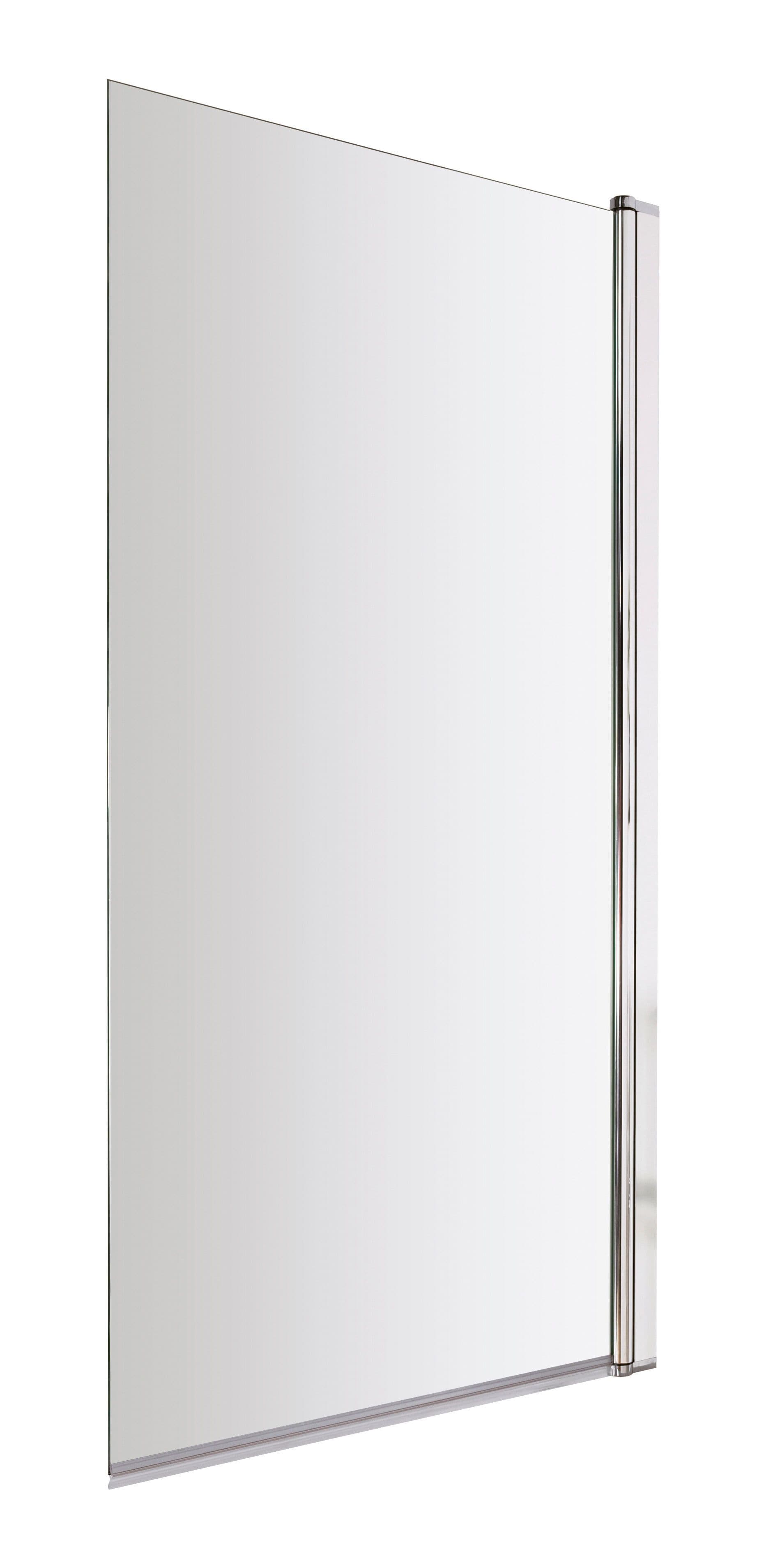 6mm Toughened Safety Glass Reversible Straight Shower Bath Screen