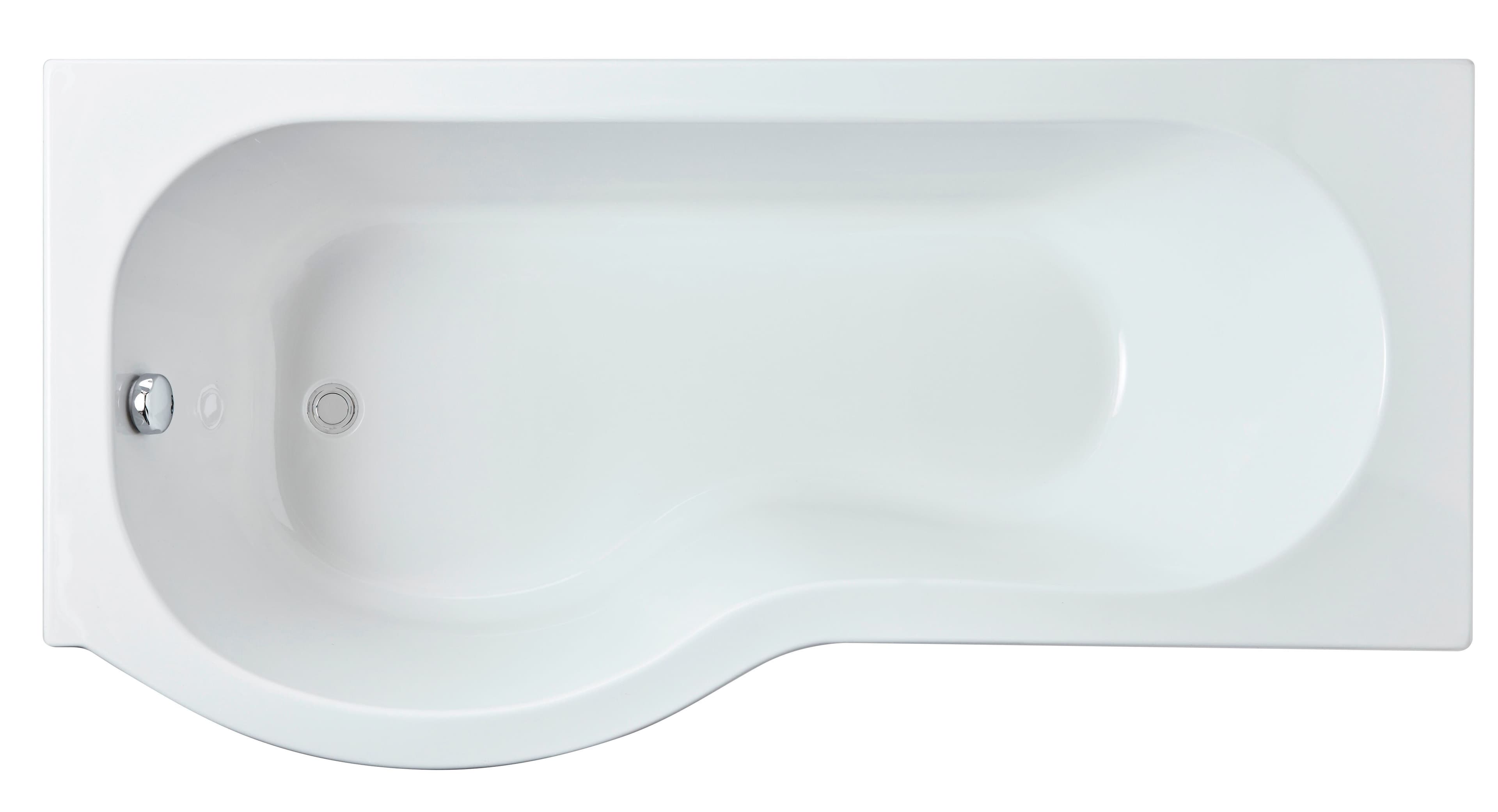 P Shape Left Hand Shower Bath Tub Leg Set 1600mm