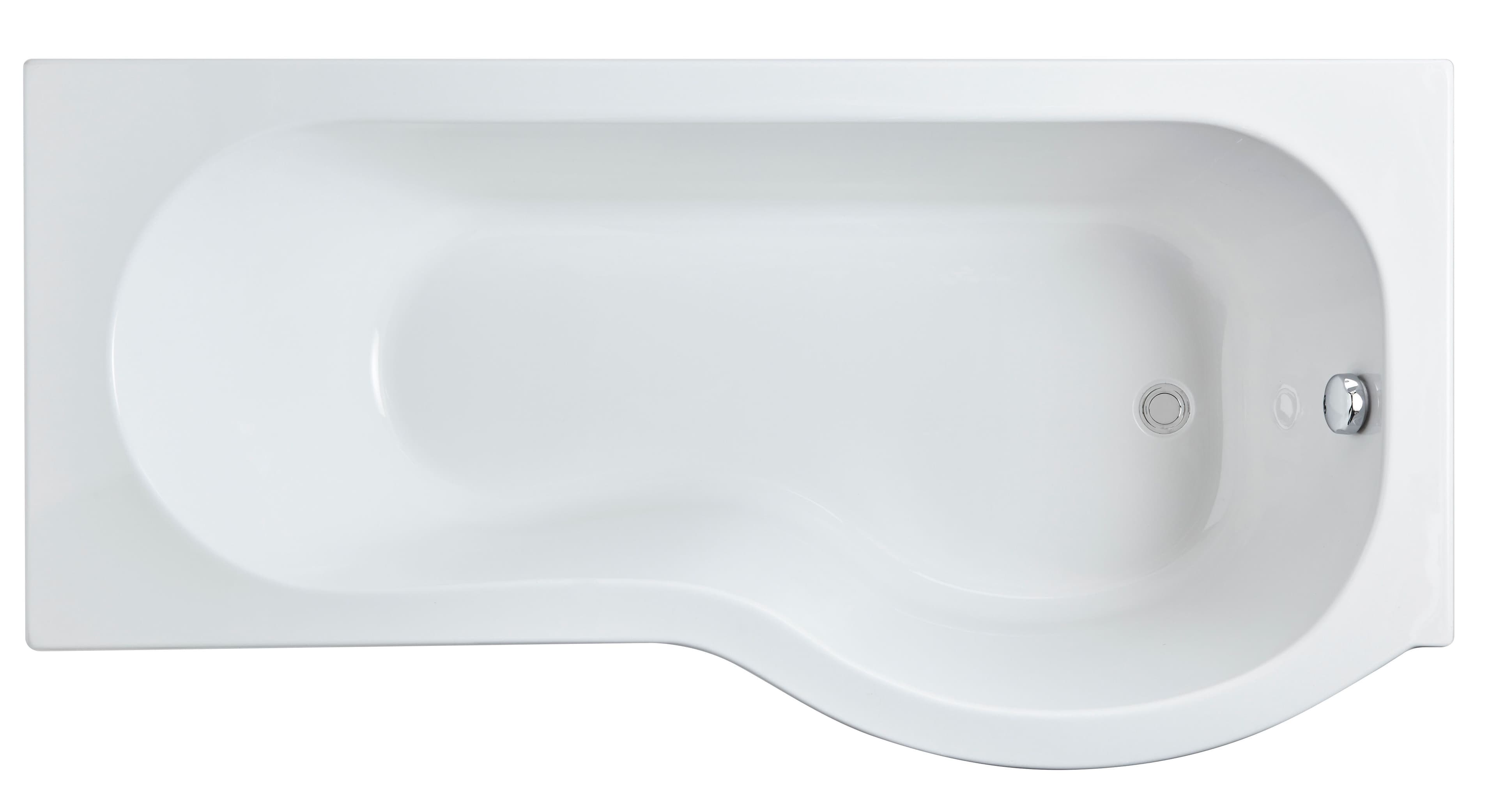 P Shape Right Hand Shower Bath Tub Leg Set 1700mm