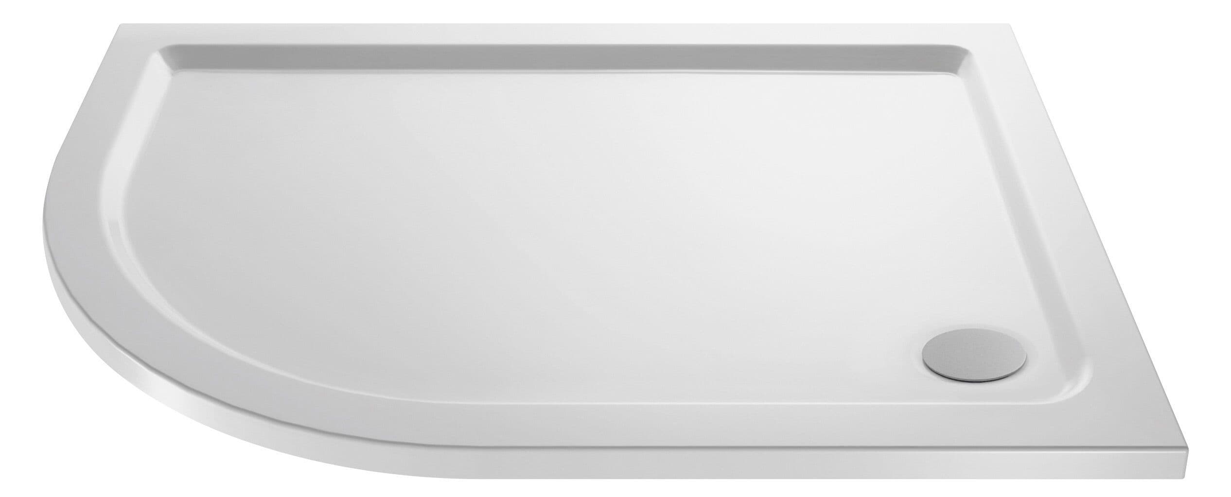 Premium Shower Tray Left Hand Offset Quadrant 900mm x 760mm