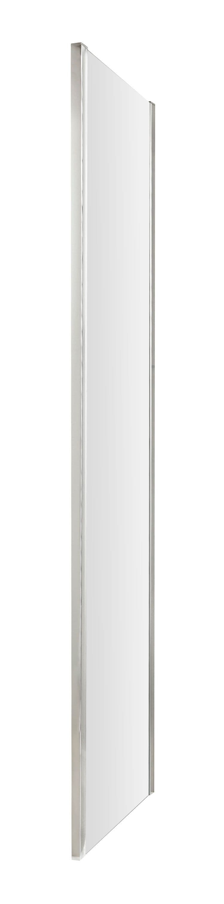 8mm Toughened Safety Glass Shower Side Panel Chrome 800mm