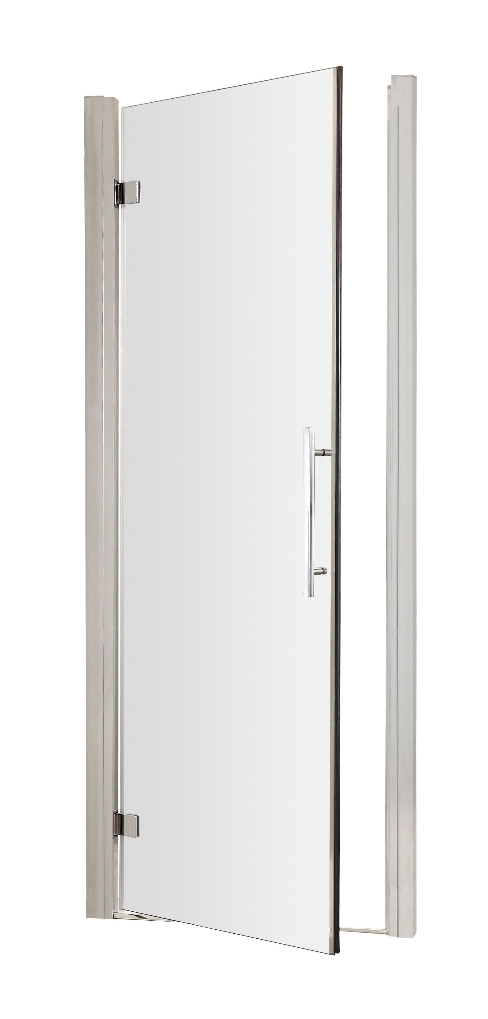 8mm Toughened Safety Glass Hinged Shower Door Chrome 900mm