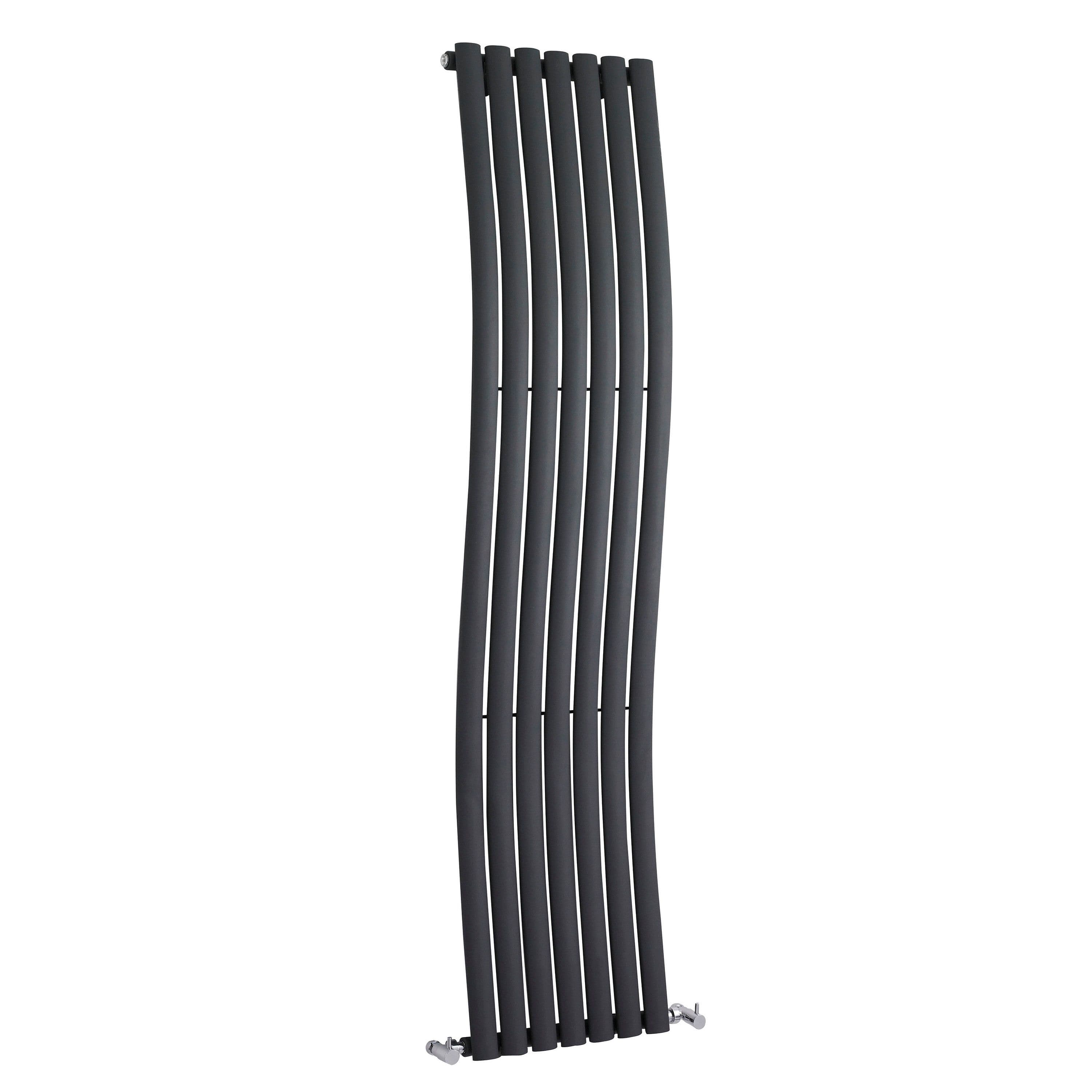 Vertical Single Panel Radiator2164 BTU Anthracite 1785mm x 413mm
