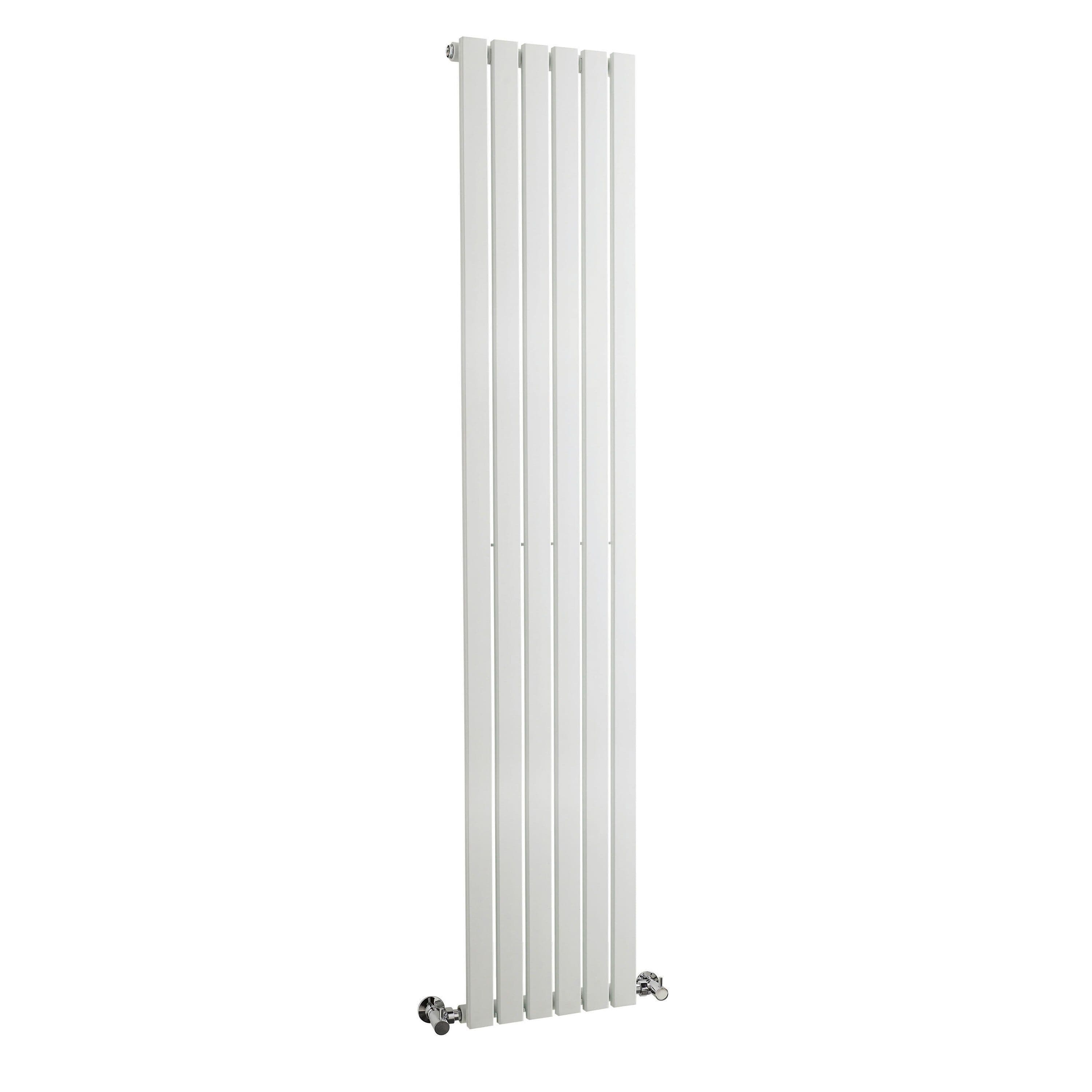Square Vertical Single Panel Radiator 2307 BTU Satin 1800x354mm