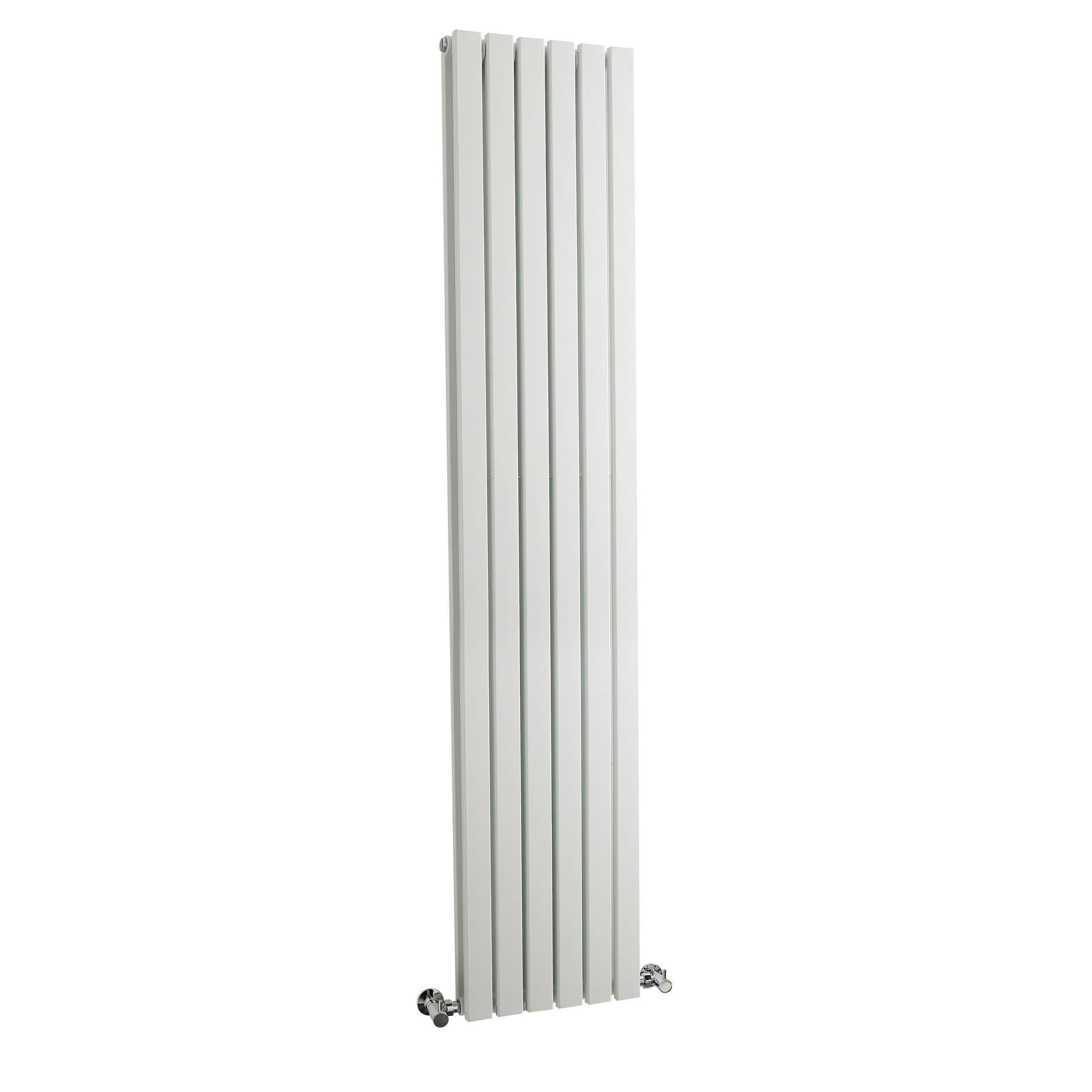 Square Vertical Double Panel Radiator 3641 BTU Satin 1800x 354mm