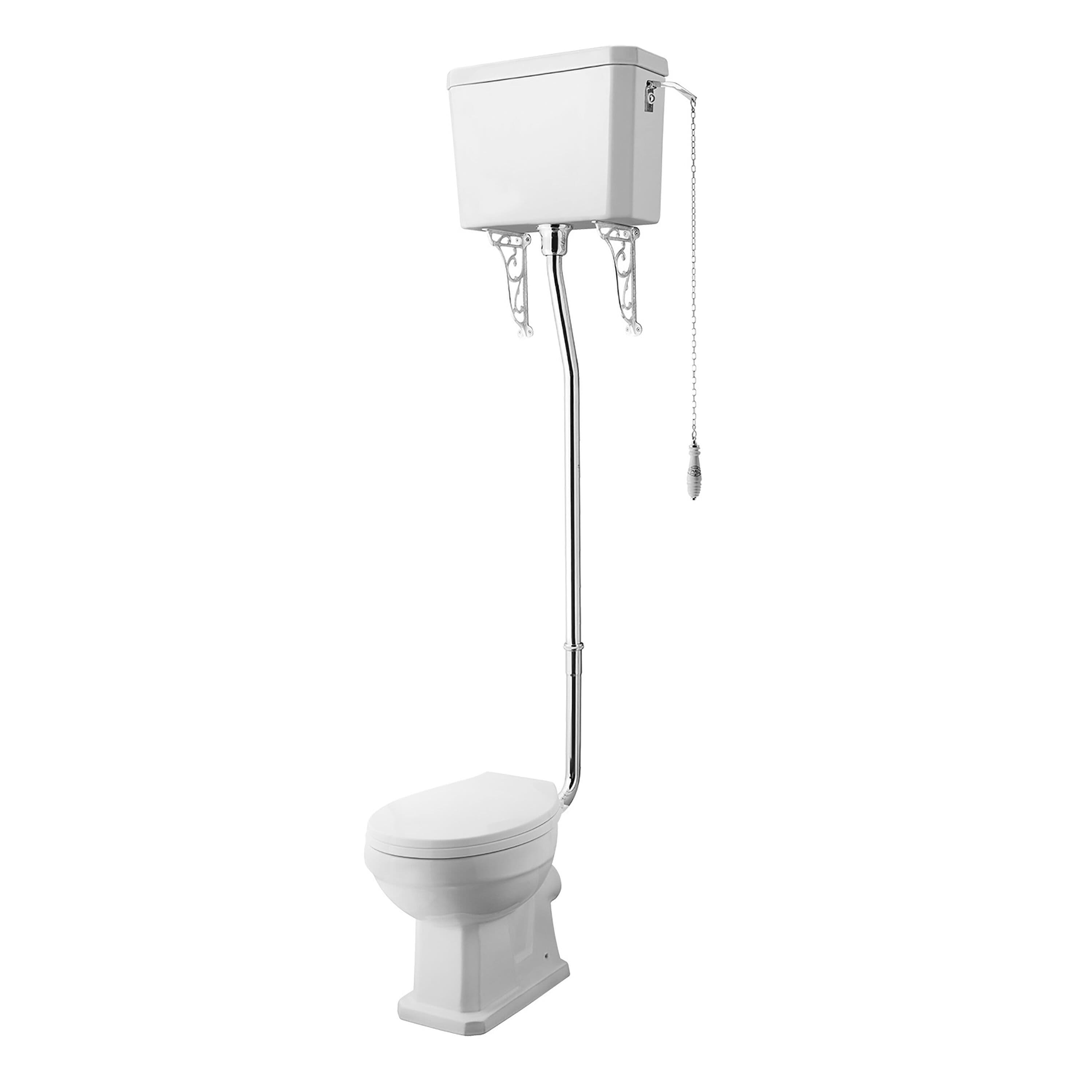 Traditional High Level Toilet Pan Cistern Flush Pipe Kit