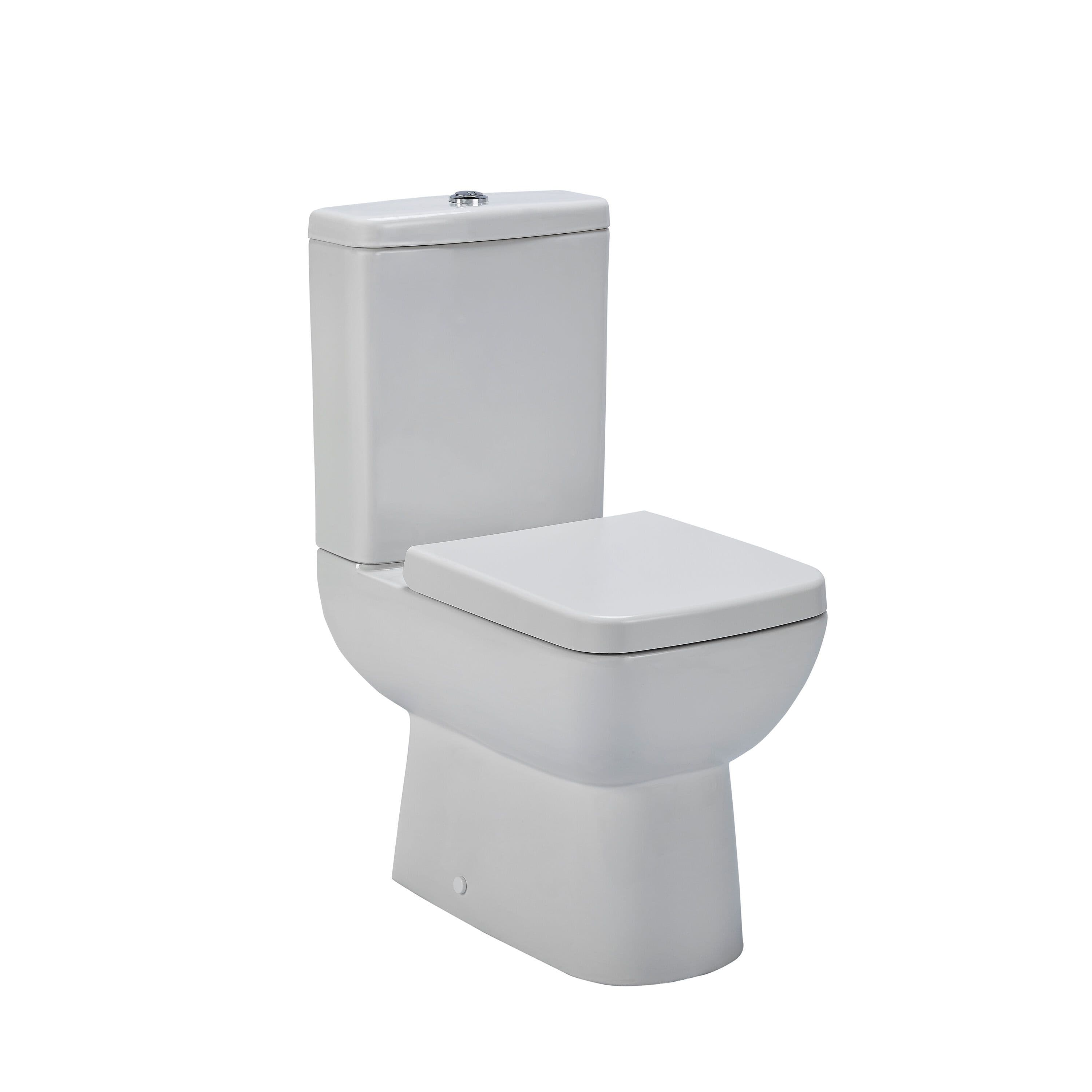 Semi Flush to Wall WC Toilet & Seat 825mm x 375mm x 590mm