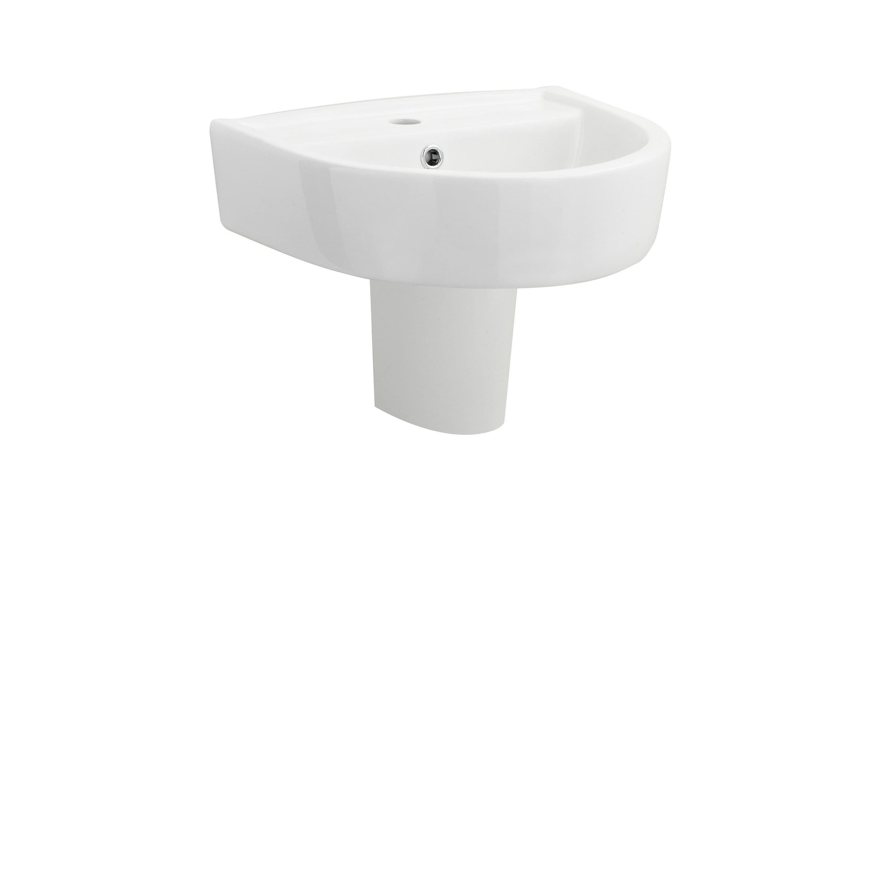 1 Tap Hole Basin Semi Pedestal 420mm
