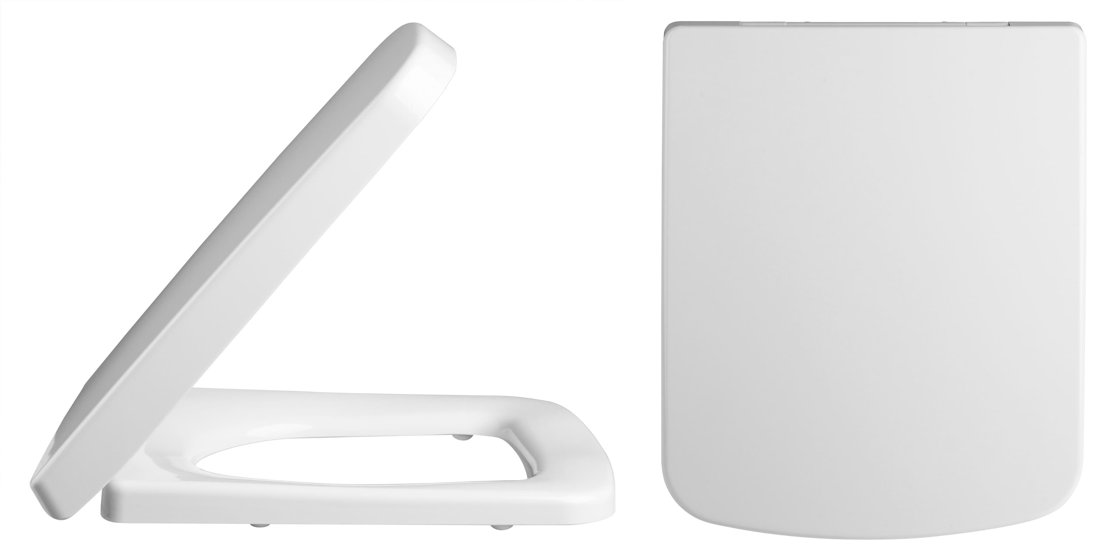 Square Top Fix Soft Close Toilet Seat Squared Edge