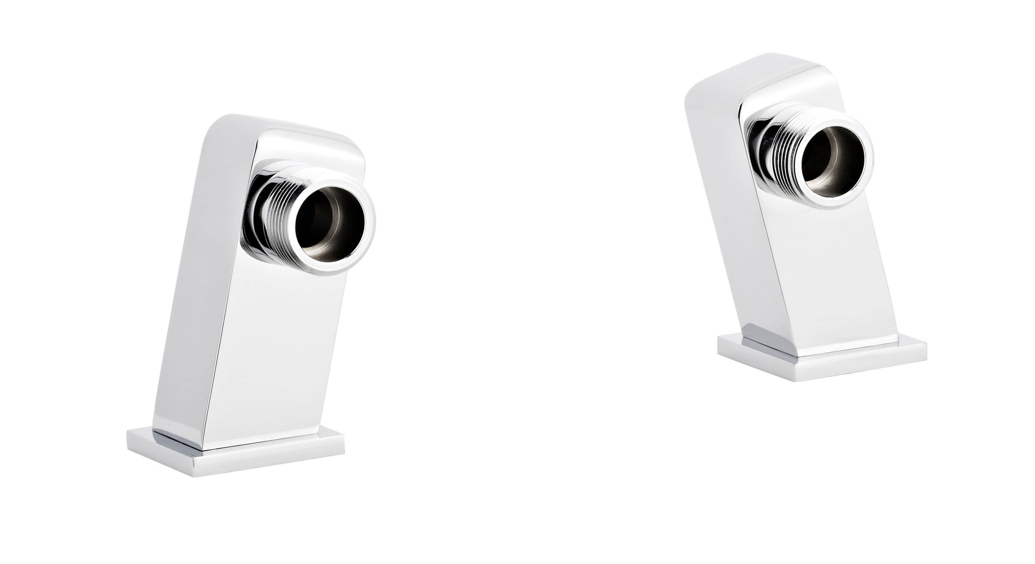 Tap Accessories Square Minimalist Inlet Legs Pair Chrome
