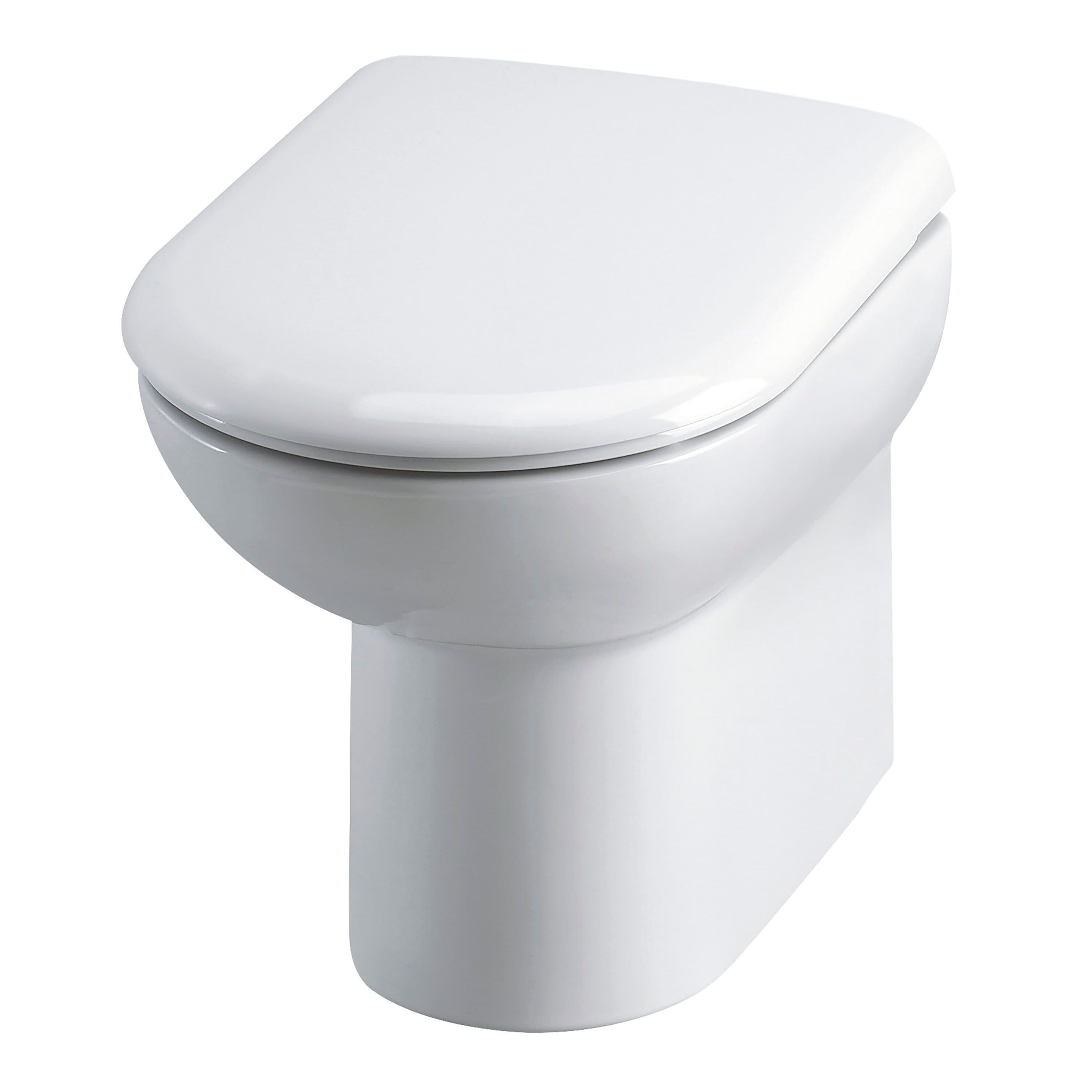 D Shape Back To Wall Toilet Pan 400mm x 375mm x 535mm