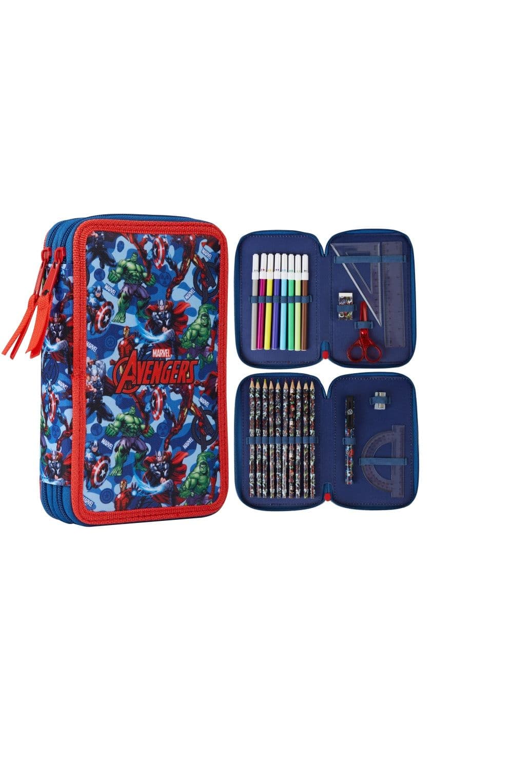 Superheroes Print Pencil Case