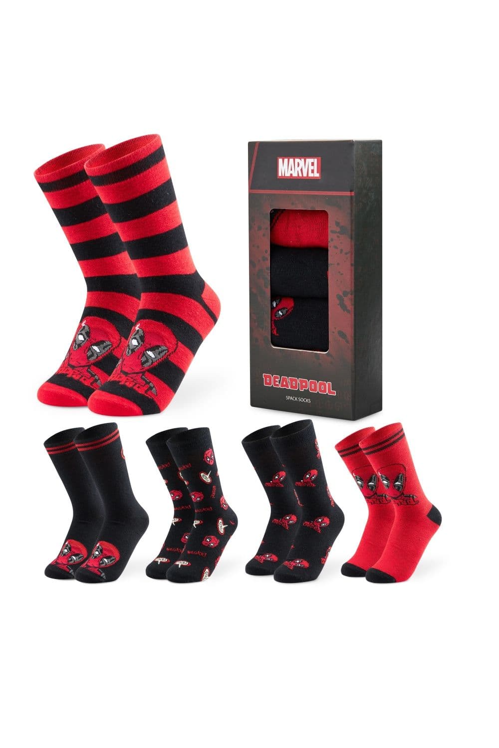 Deadpool5 Pack Socks
