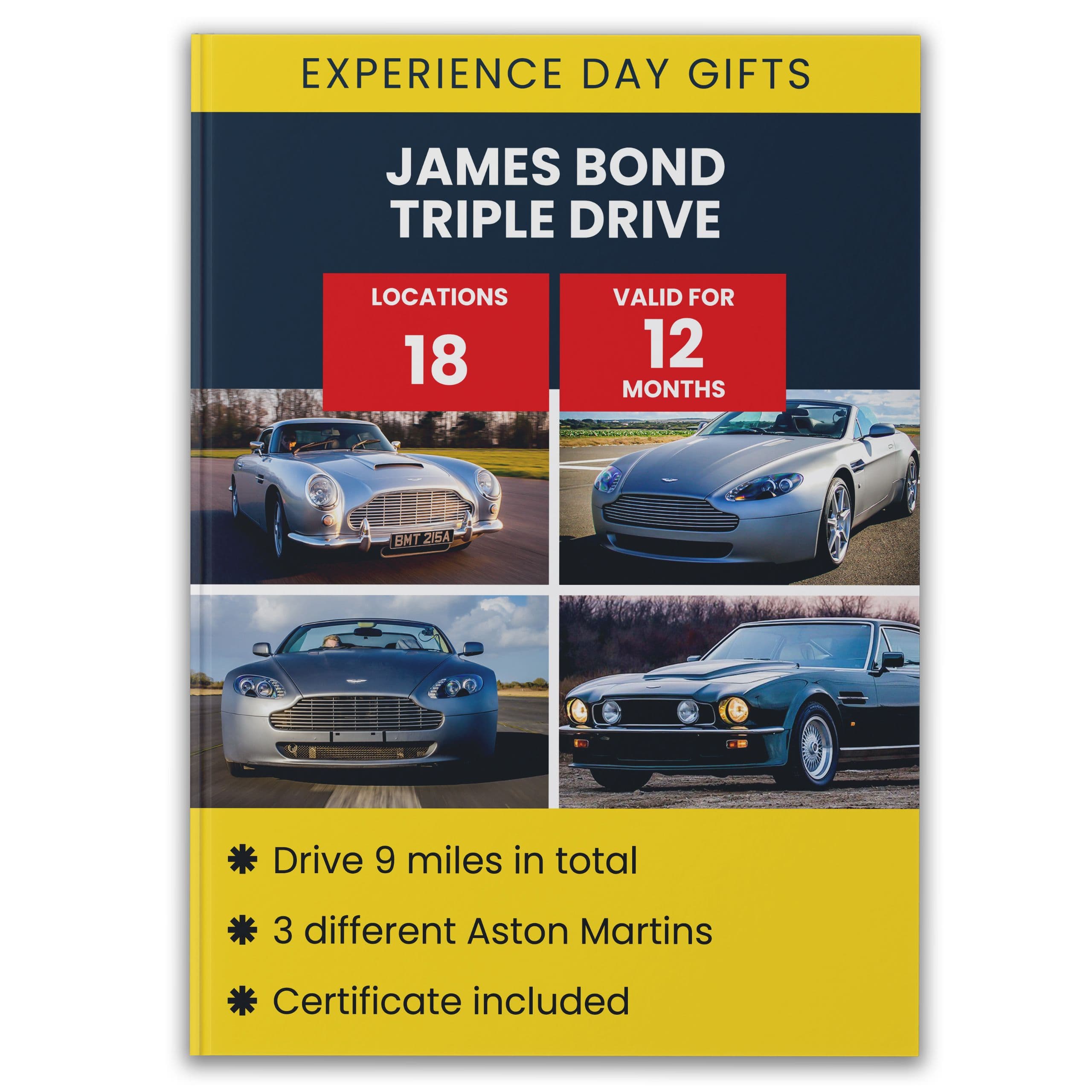 James Bond Triple Drive Gift Experience