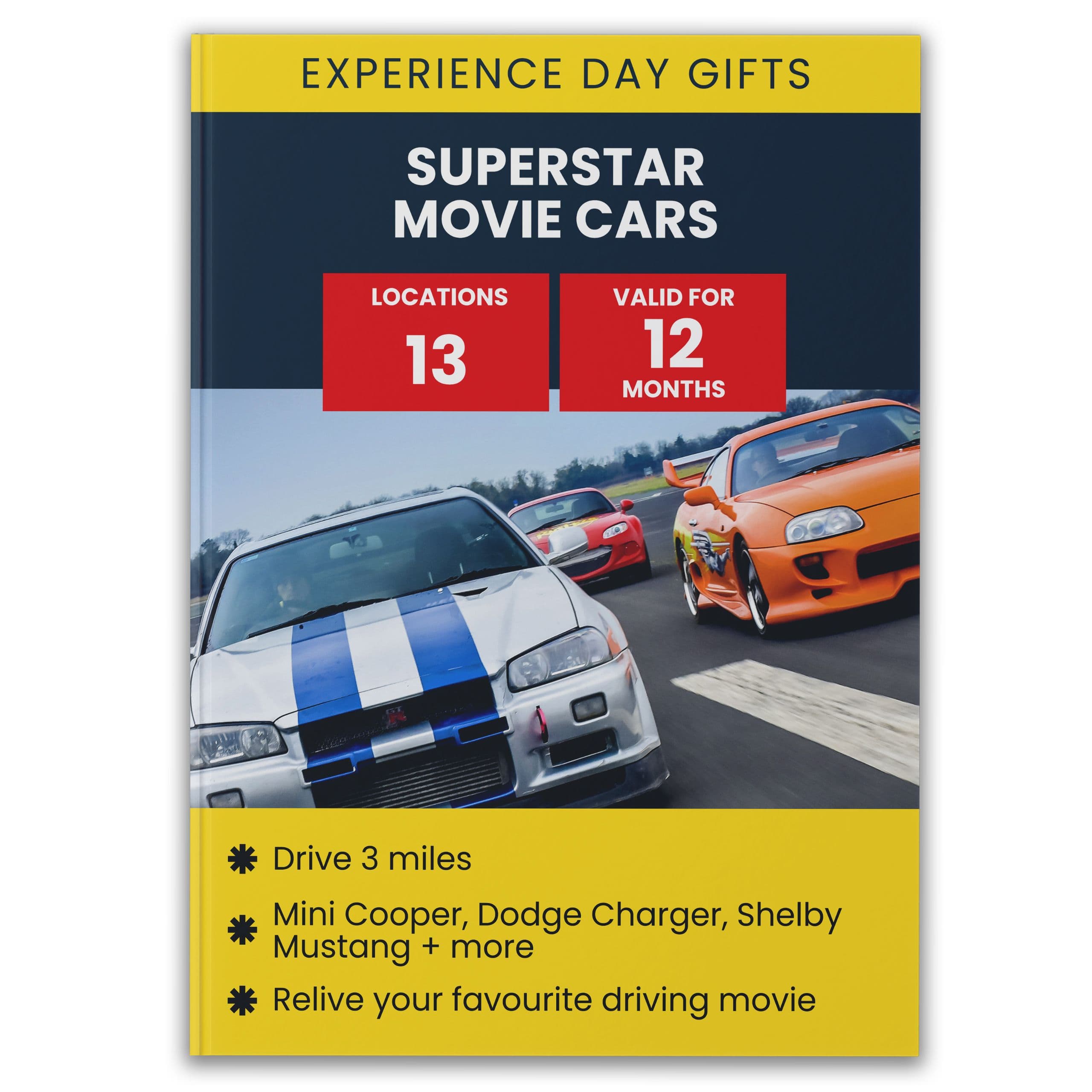 Superstar Movie Cars Gift Experience