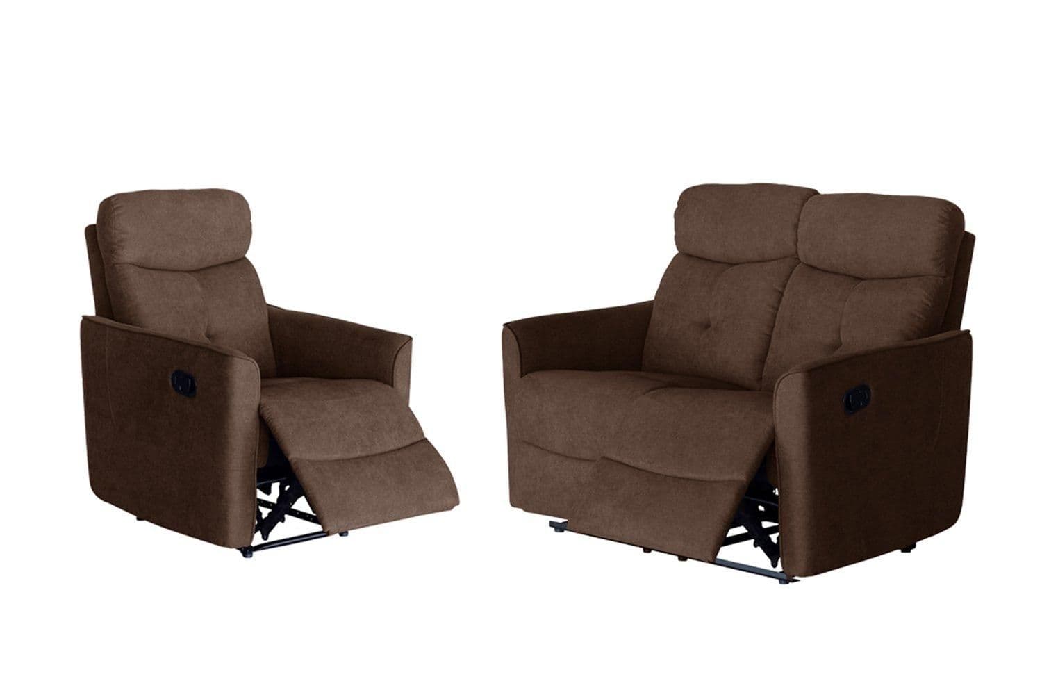 Pablo 2+1 Plush Manual Recliner Sofa Set