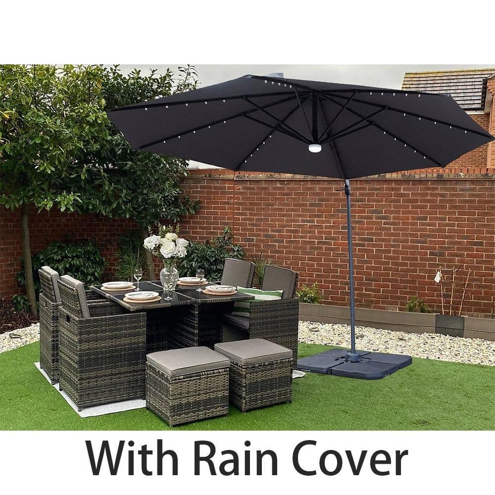 Eton Rattan Garden 8 Seater Cube Dining Set Rain Cover