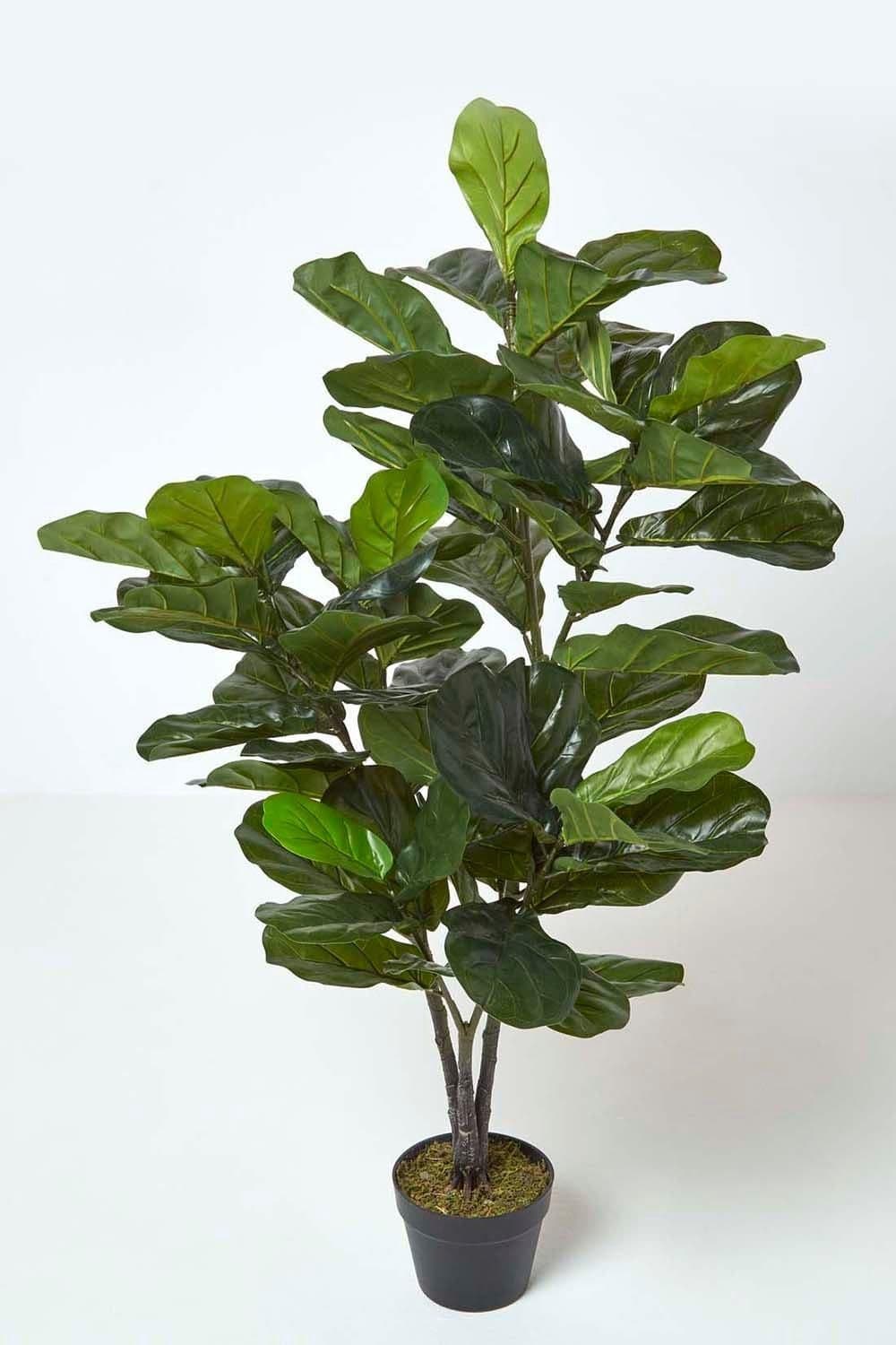 Artificial Fiddle Leaf Fig Tree Pot 120 cm Tall