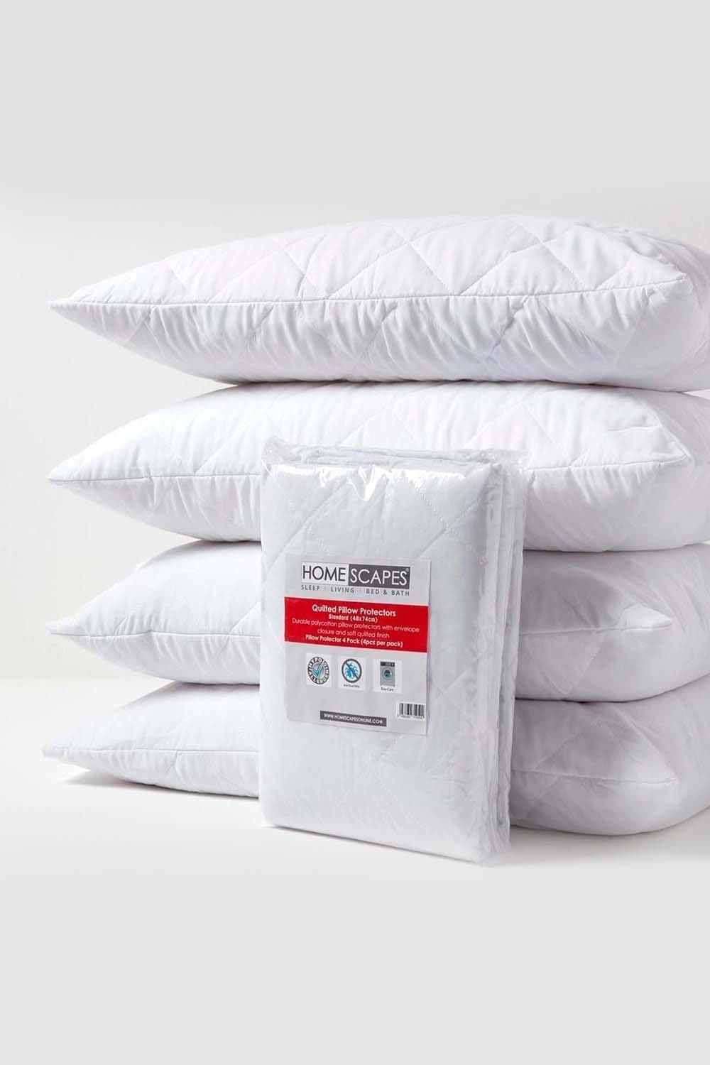 Quilted Pillow Protector Pack 4