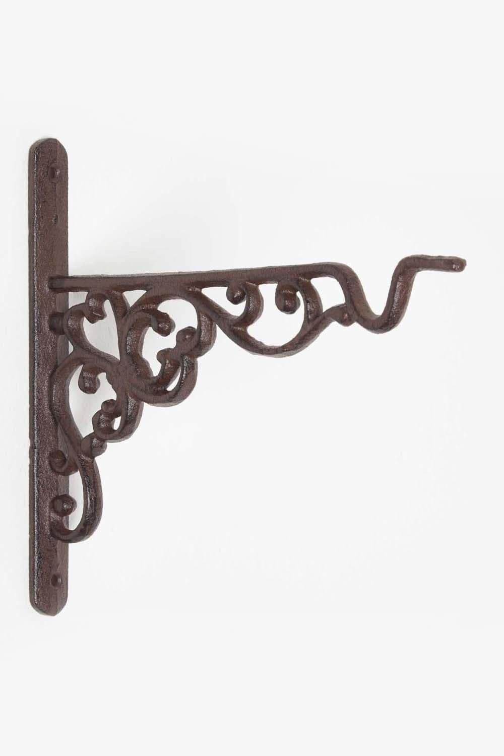 Cast Iron Small Parisian Style Hanging Basket Hook
