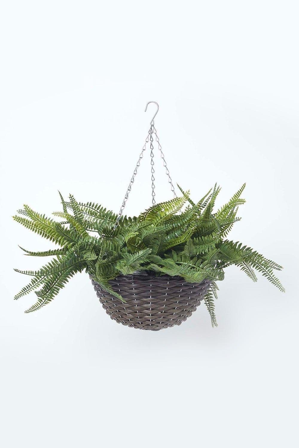 Boston Fern Artificial Hanging Basket 65 cm