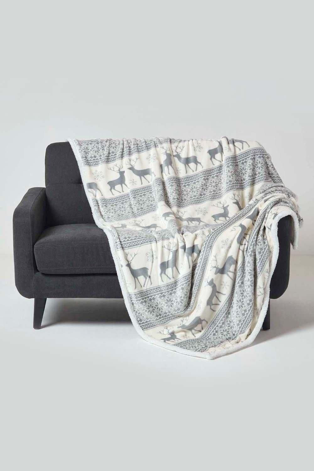 Soft Nordic Christmas Throw