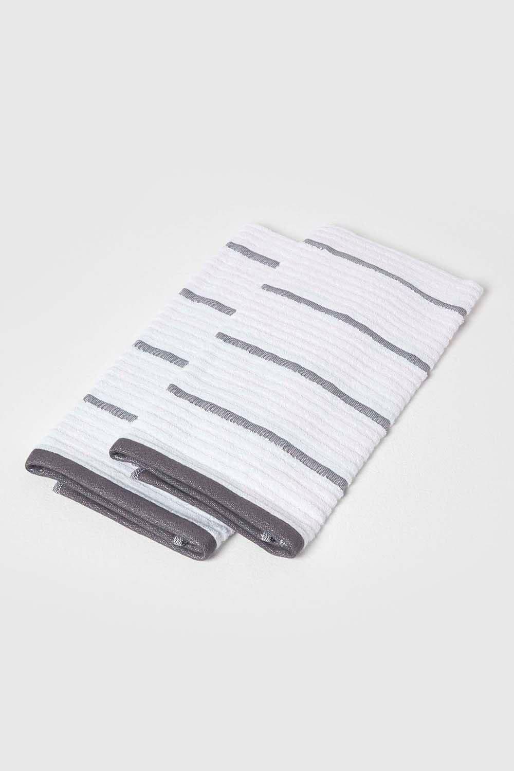 Steel Cotton Tea Towel Set Two