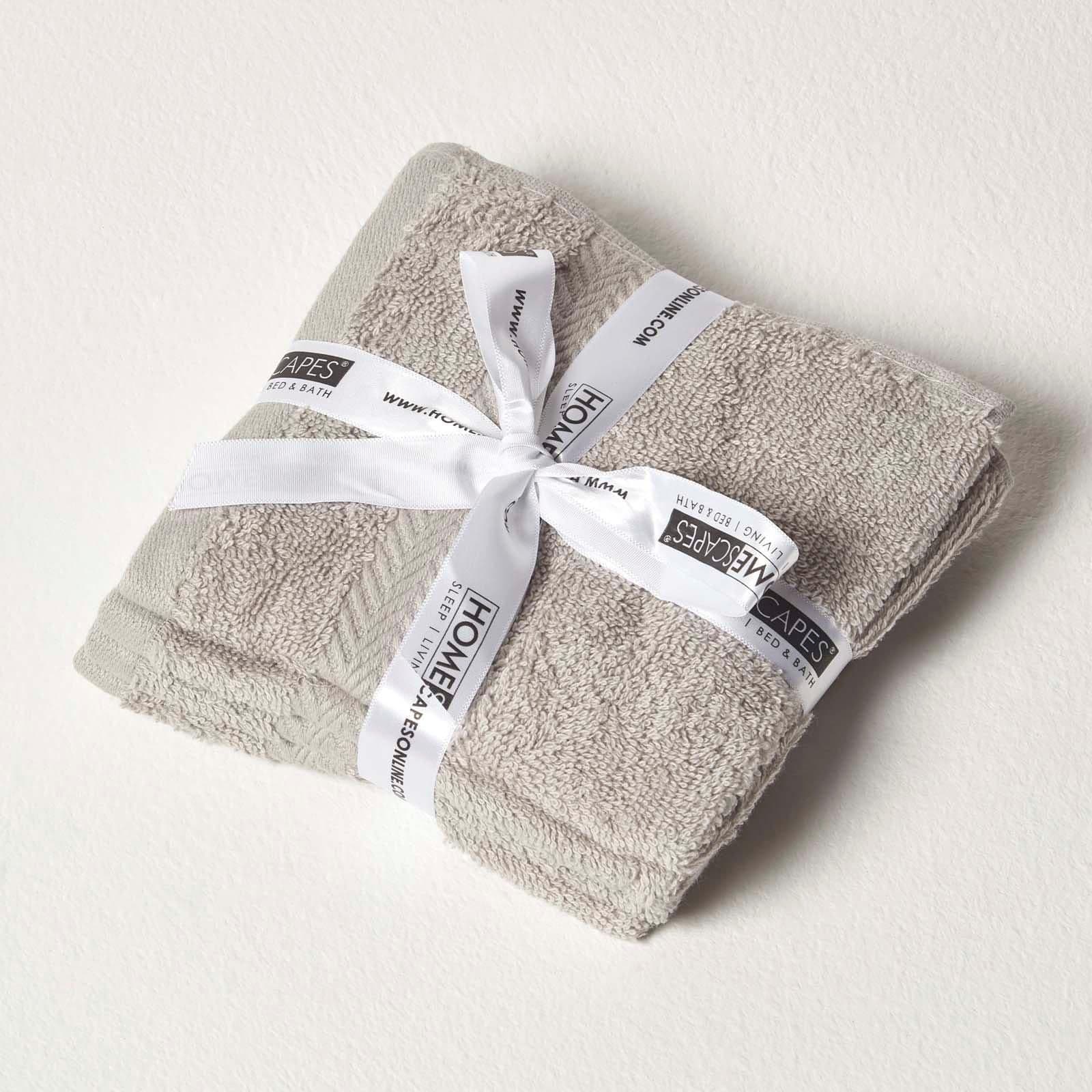 Combed Egyptian Cotton Set 4 Face Cloths 500 GSM