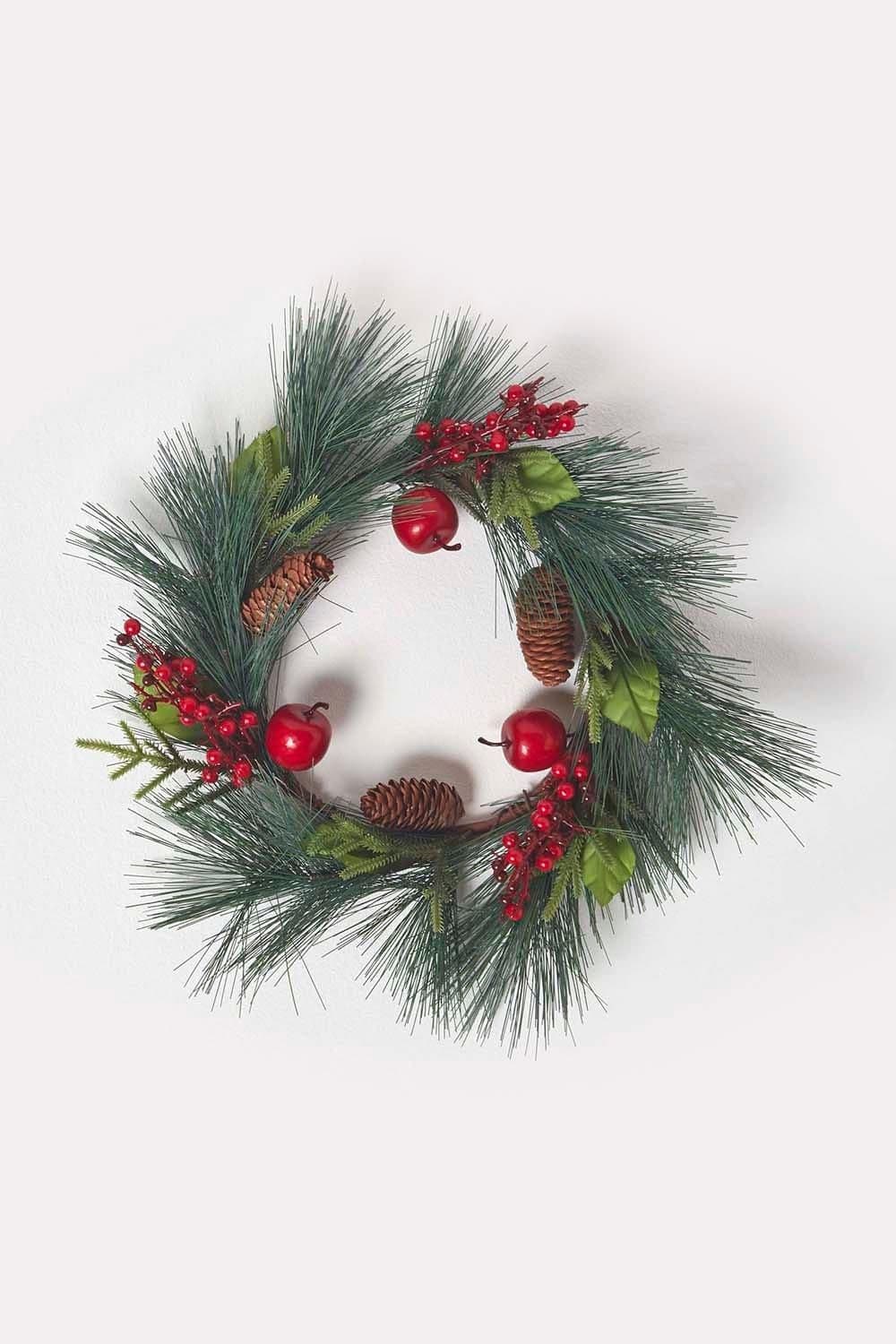 Apple Berries Christmas Wreath