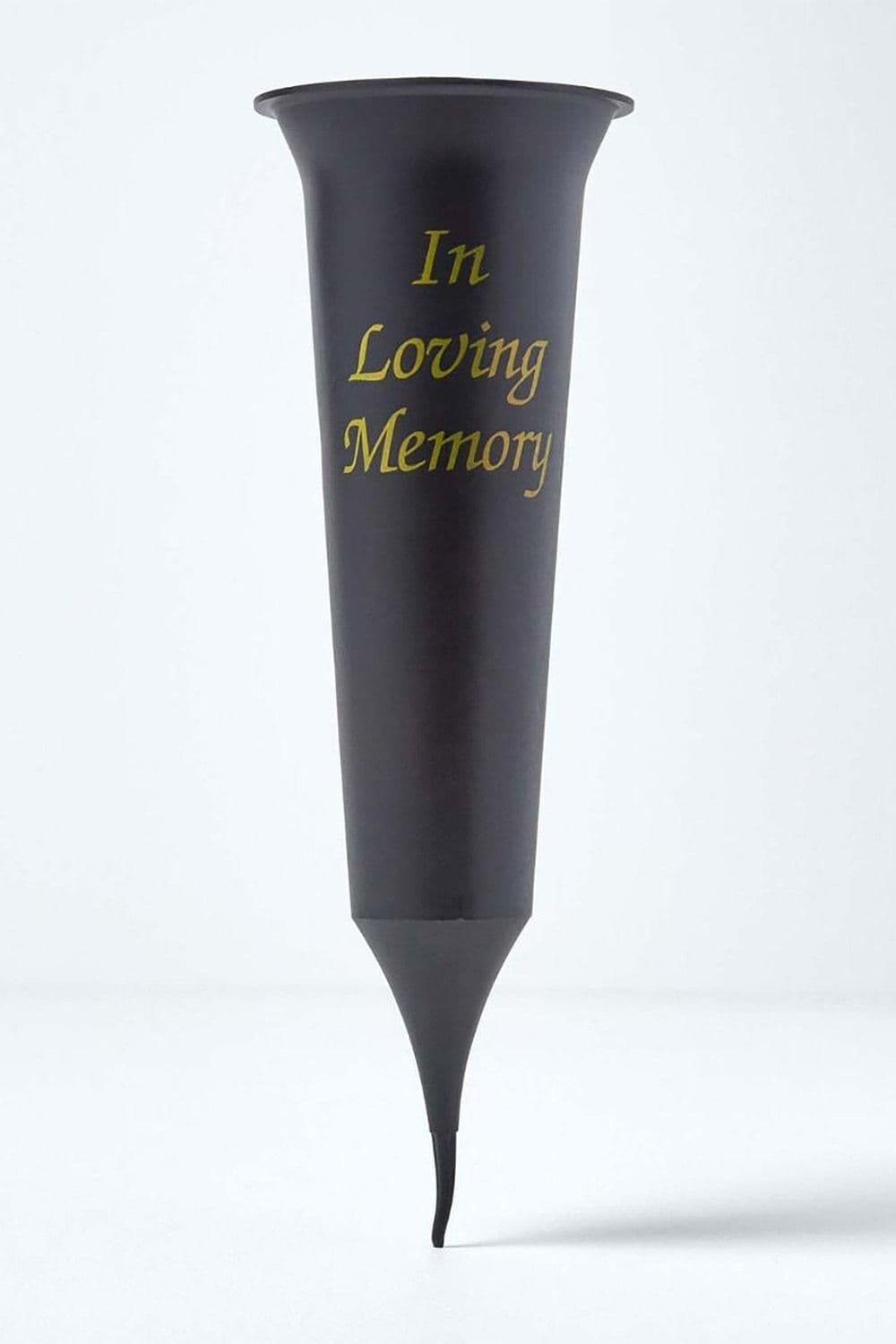 Loving Memory Flute Spike Flower Vase Grave Pot