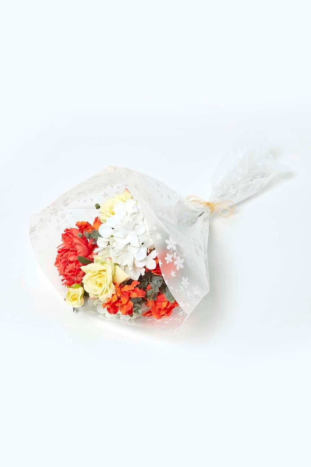 Poppy & Rose Orange Artificial Bouquet