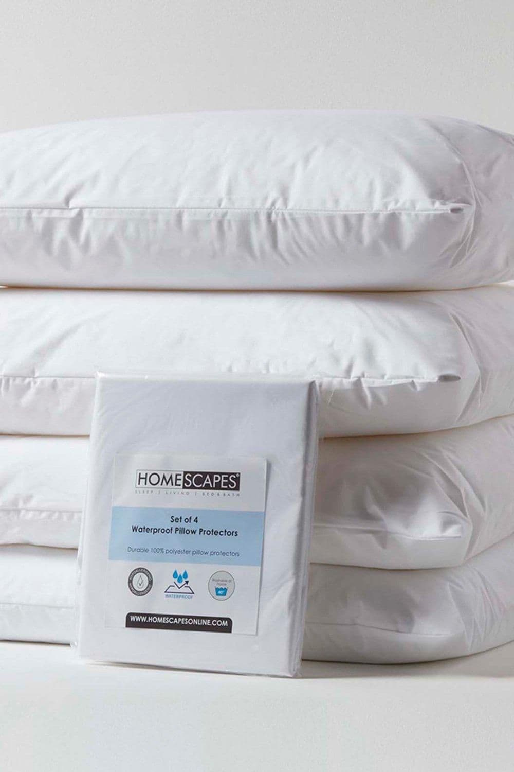Waterproof Pillow Protectors Standard Pack 4