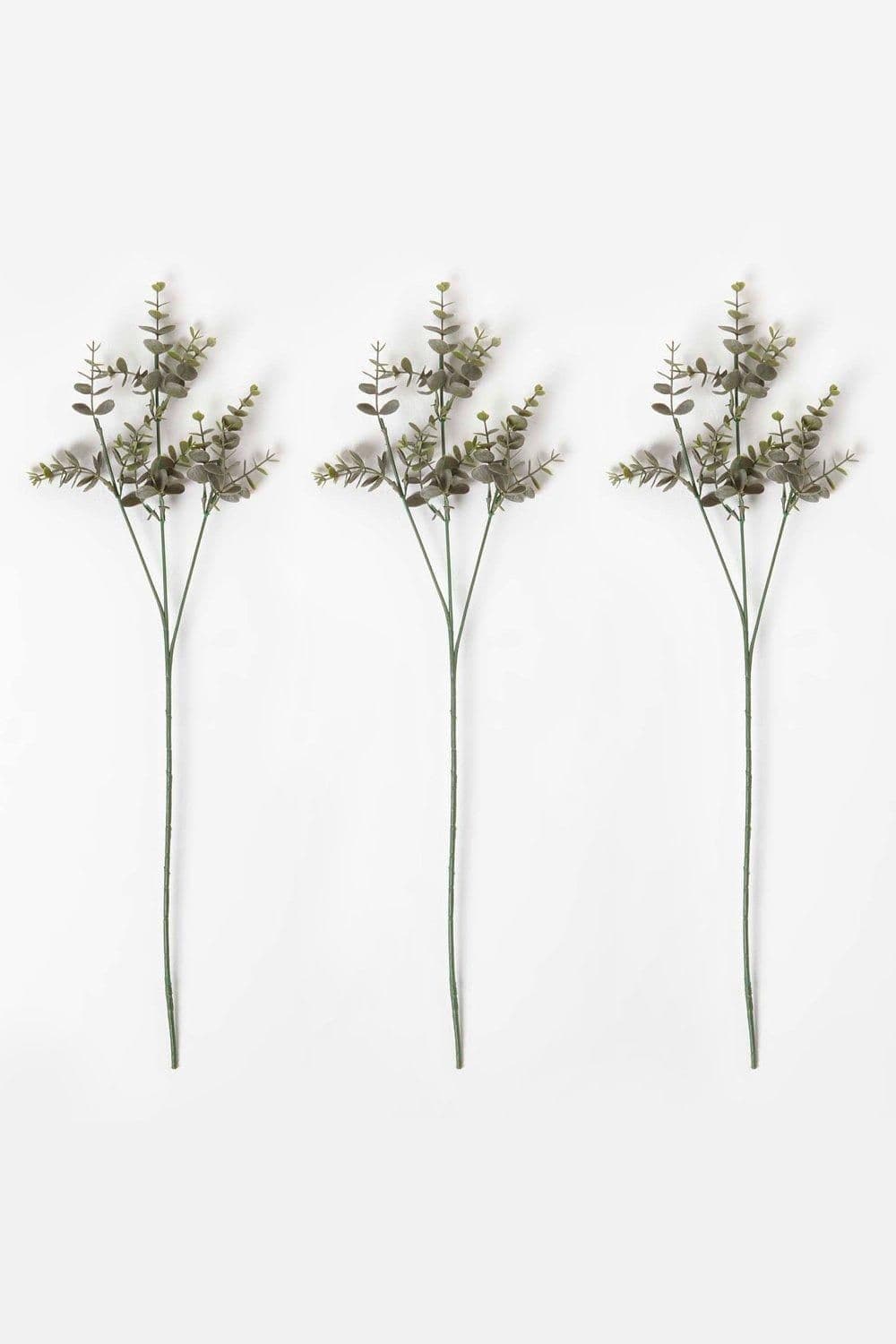 Artificial Eucalyptus Branch Stem 61cm Set 3