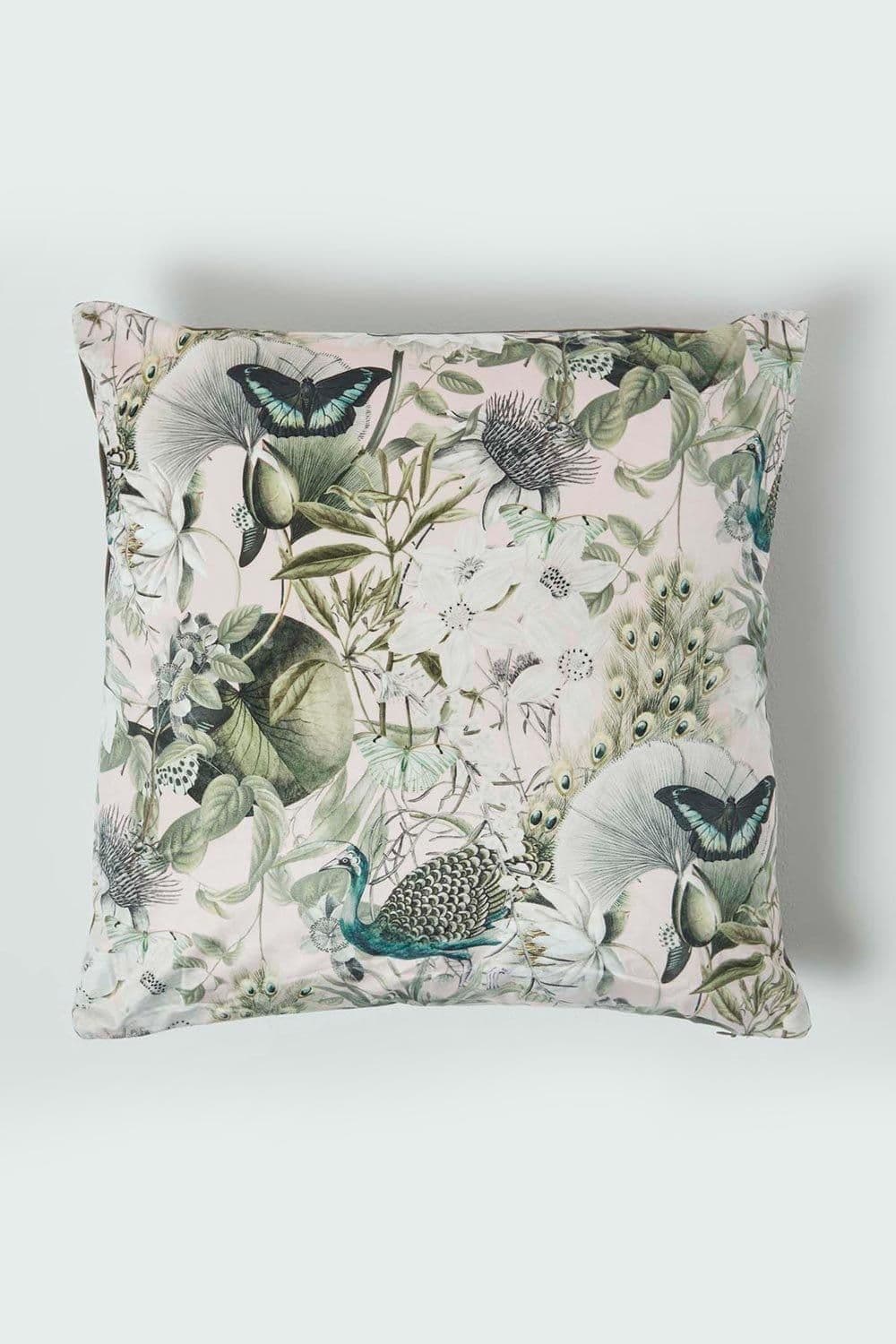 Floral Butterfly Garden Cushion 46 x 46 cm