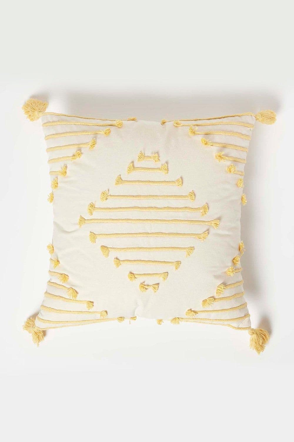 Geometric Tassel Cotton Cushion