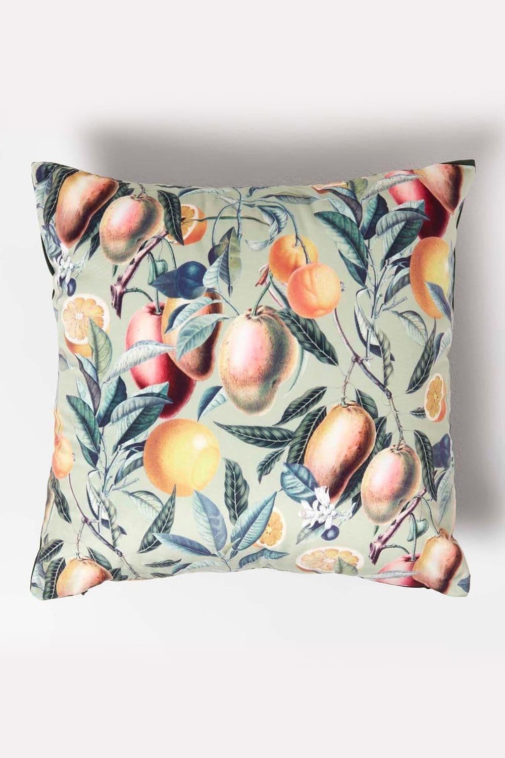 Mango Tree Filled Velvet Cushion 46 x 46 cm