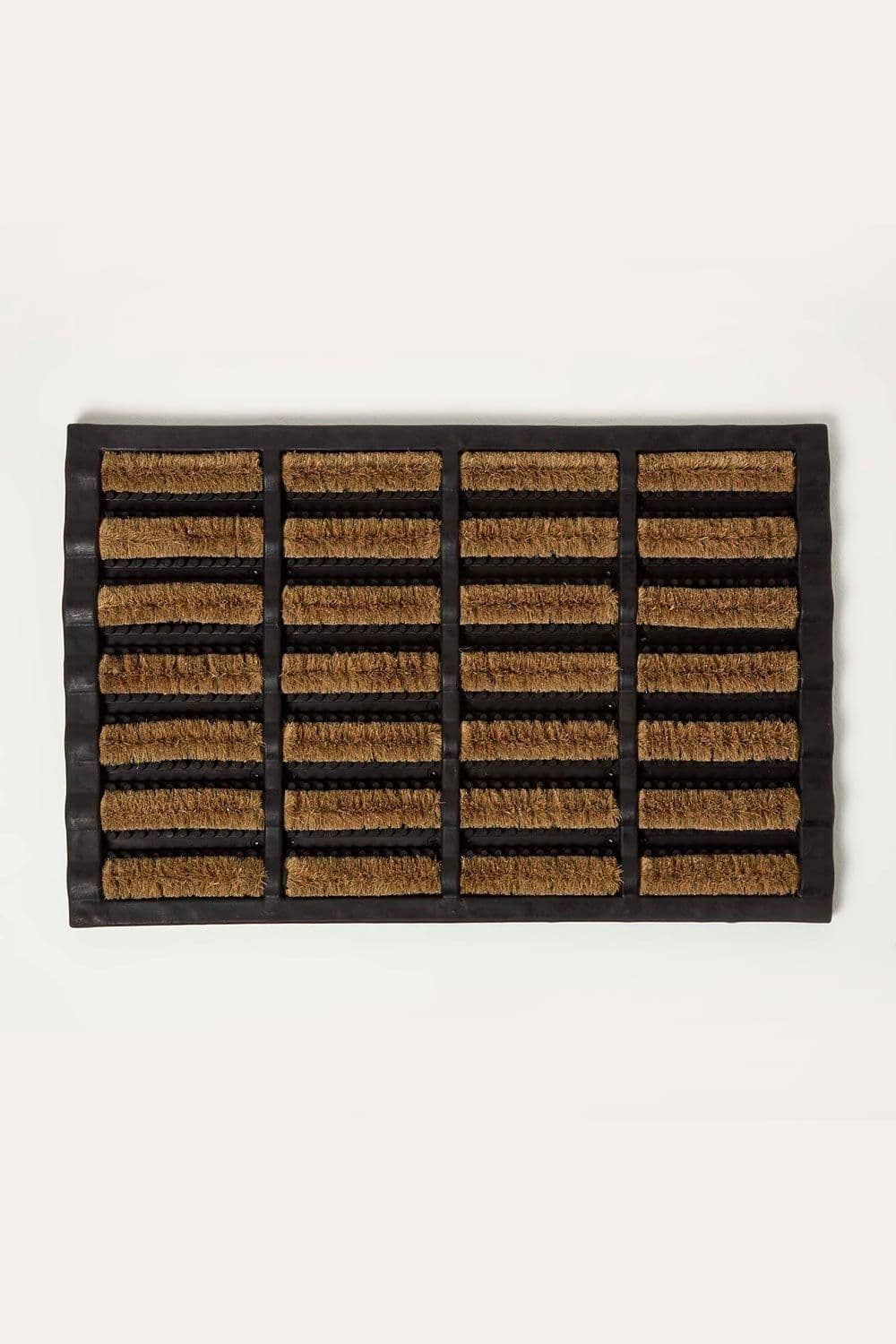 Heavy Duty Rubber & Coir Doormat Scraper