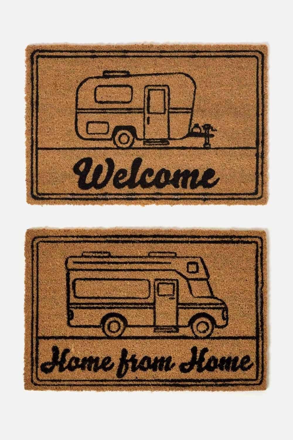 Set 2 Caravan Coir Doormats 60 x 40 cm