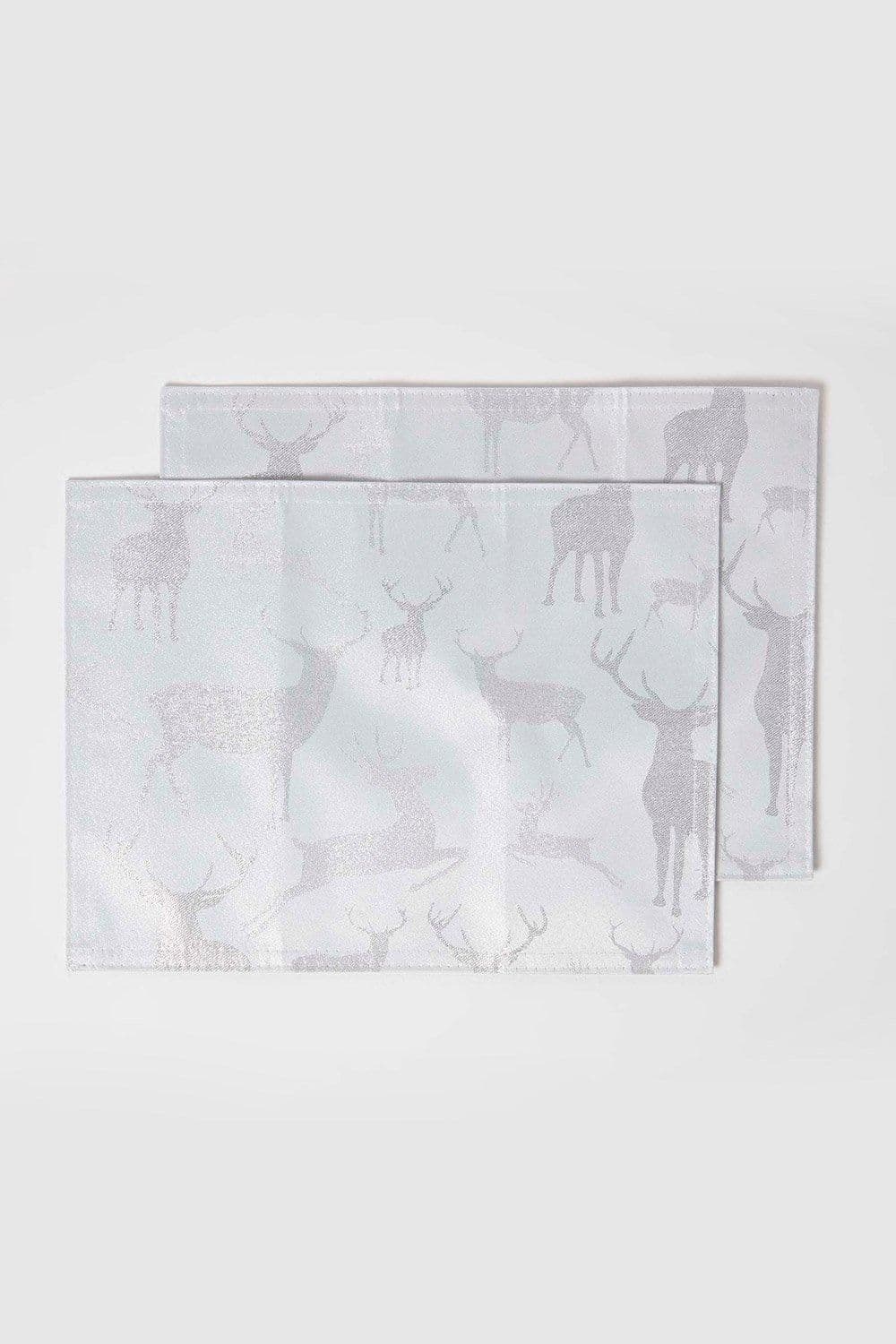 Stag Christmas Placemats Set 2