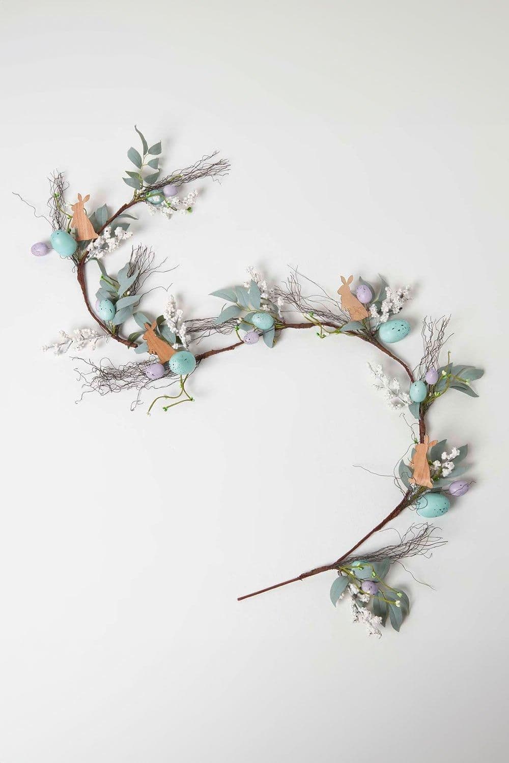 Spring Easter Egg Leaves Garland