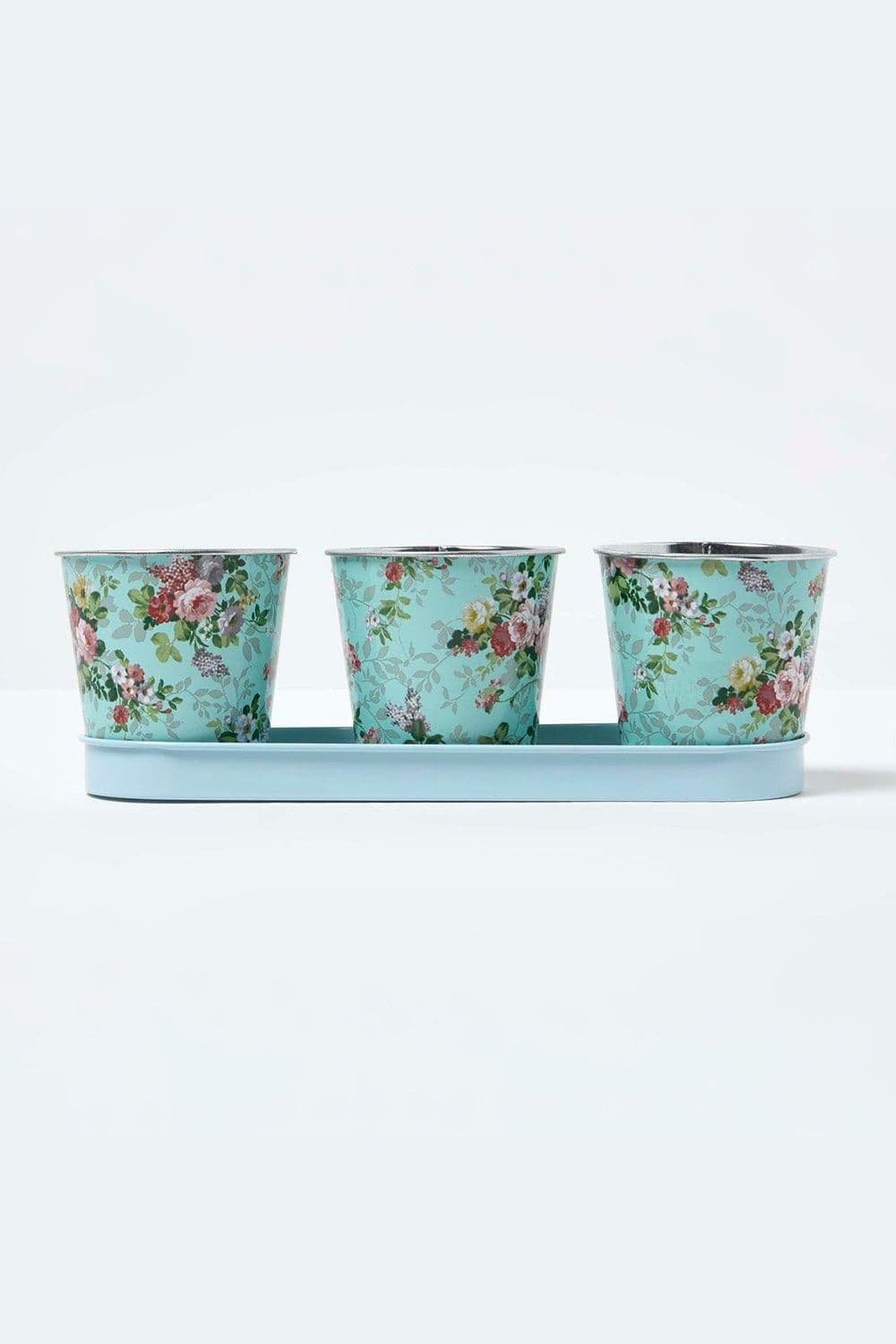 Set 3 Herb Pots Tray Print