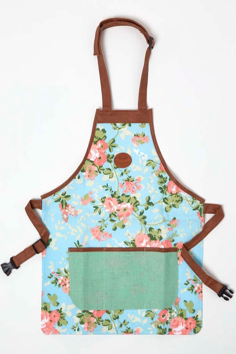 Pink Gardening Apron Floral Rose Design