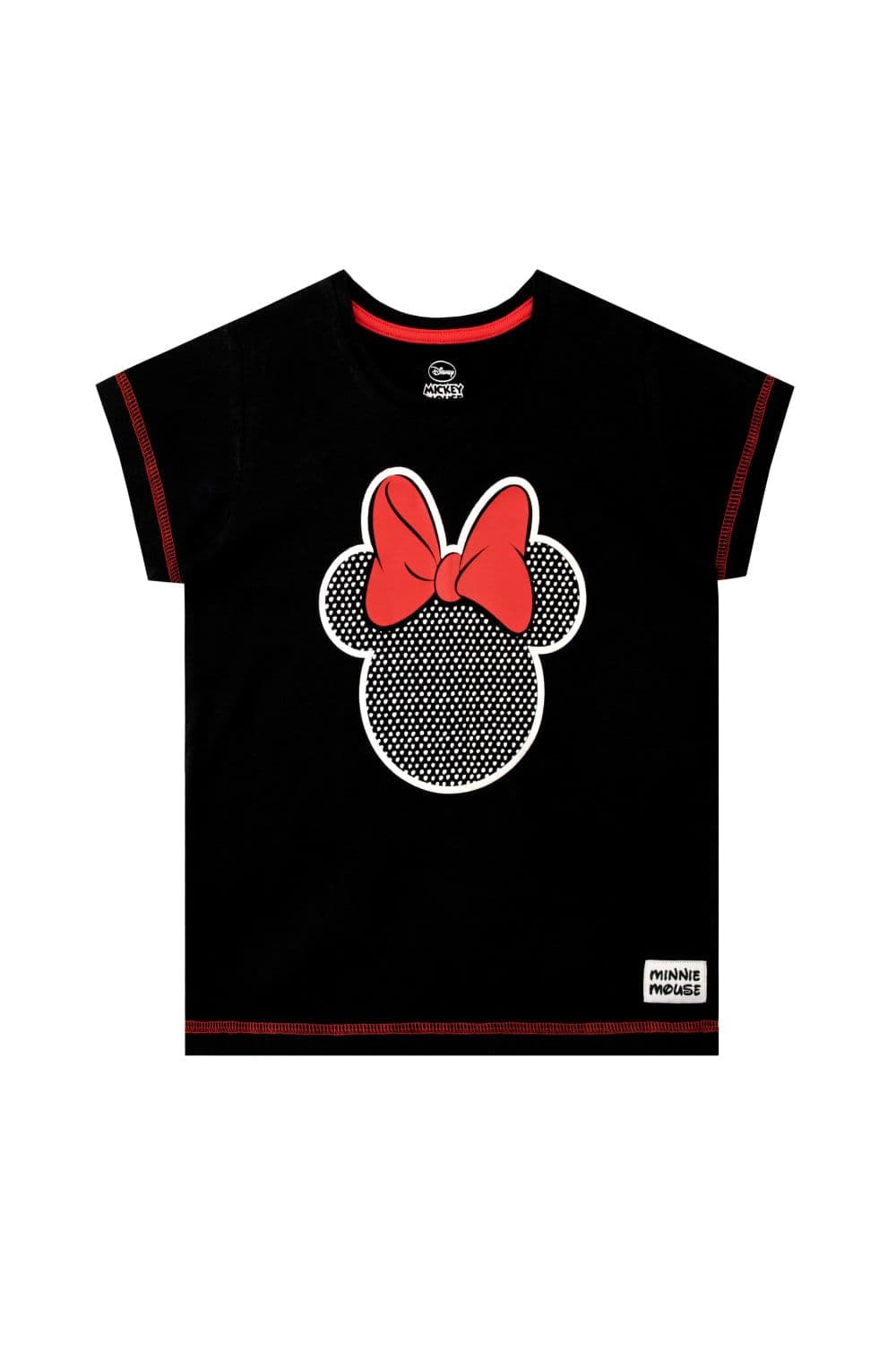 Minnie Mouse Polka Dot Motif T Shirt