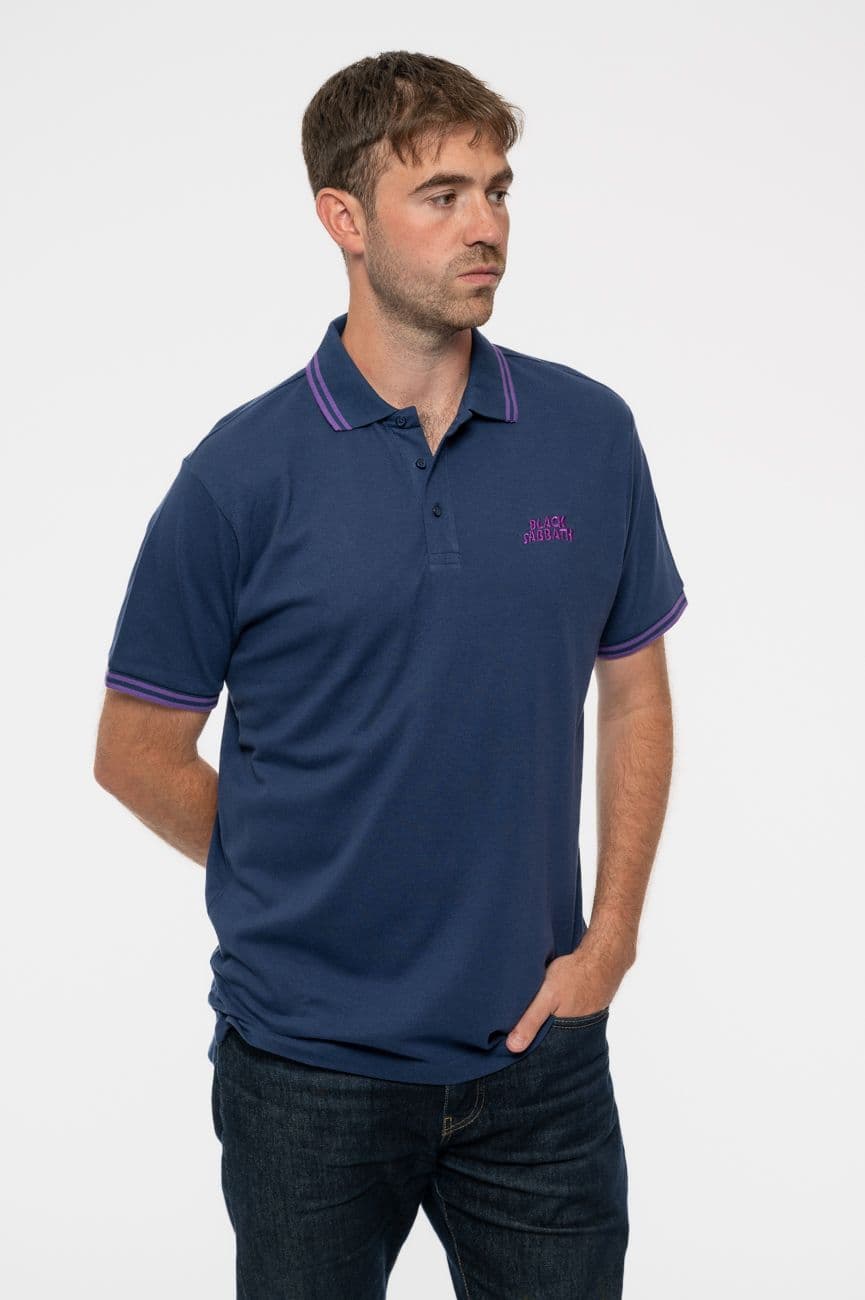 Wavy Band Logo Polo Shirt