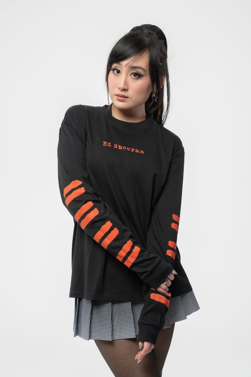 Equals Arm Print Logo Long Sleeve T Shirt
